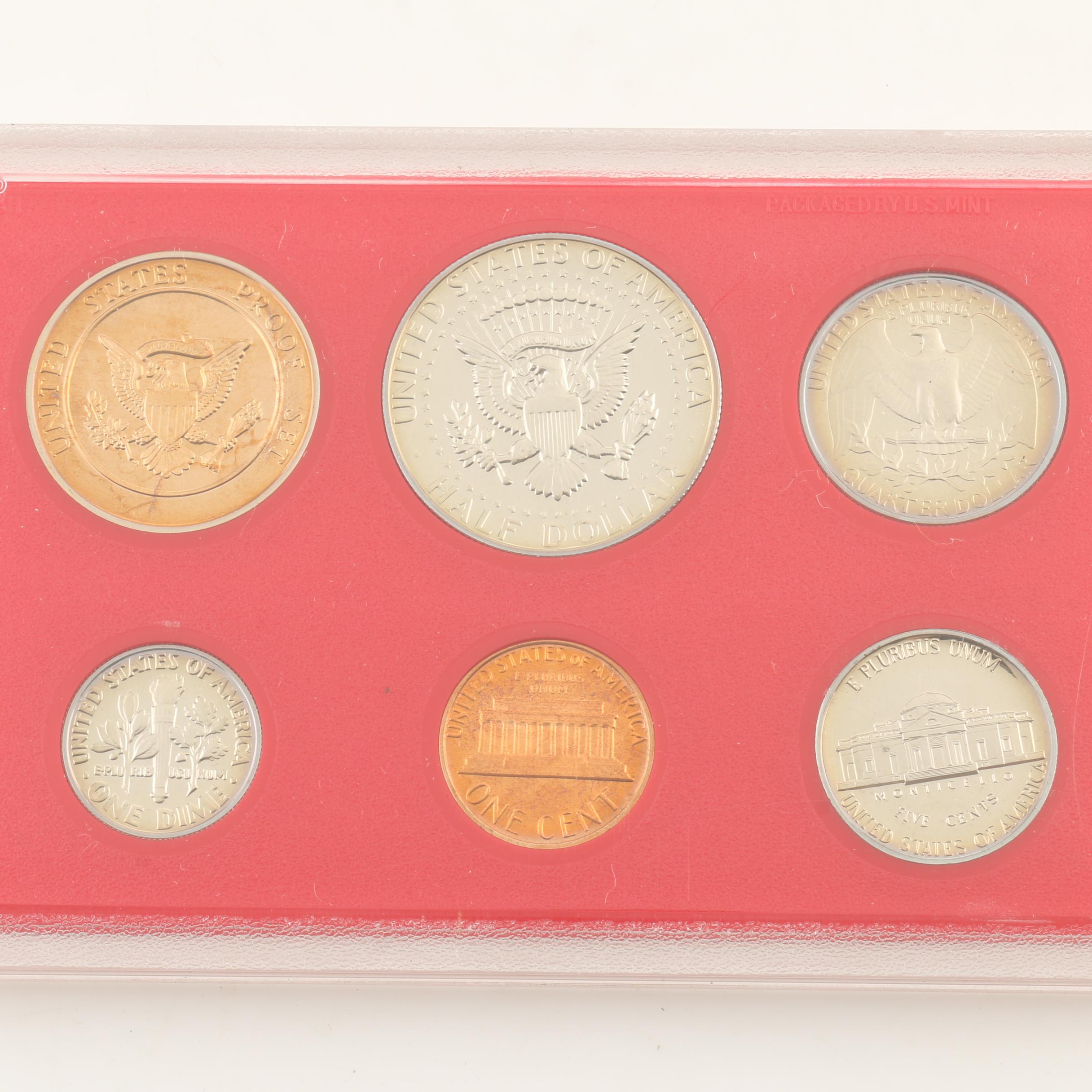 Five U.S. Mint Proof Sets from the 1970s and Early 1980s