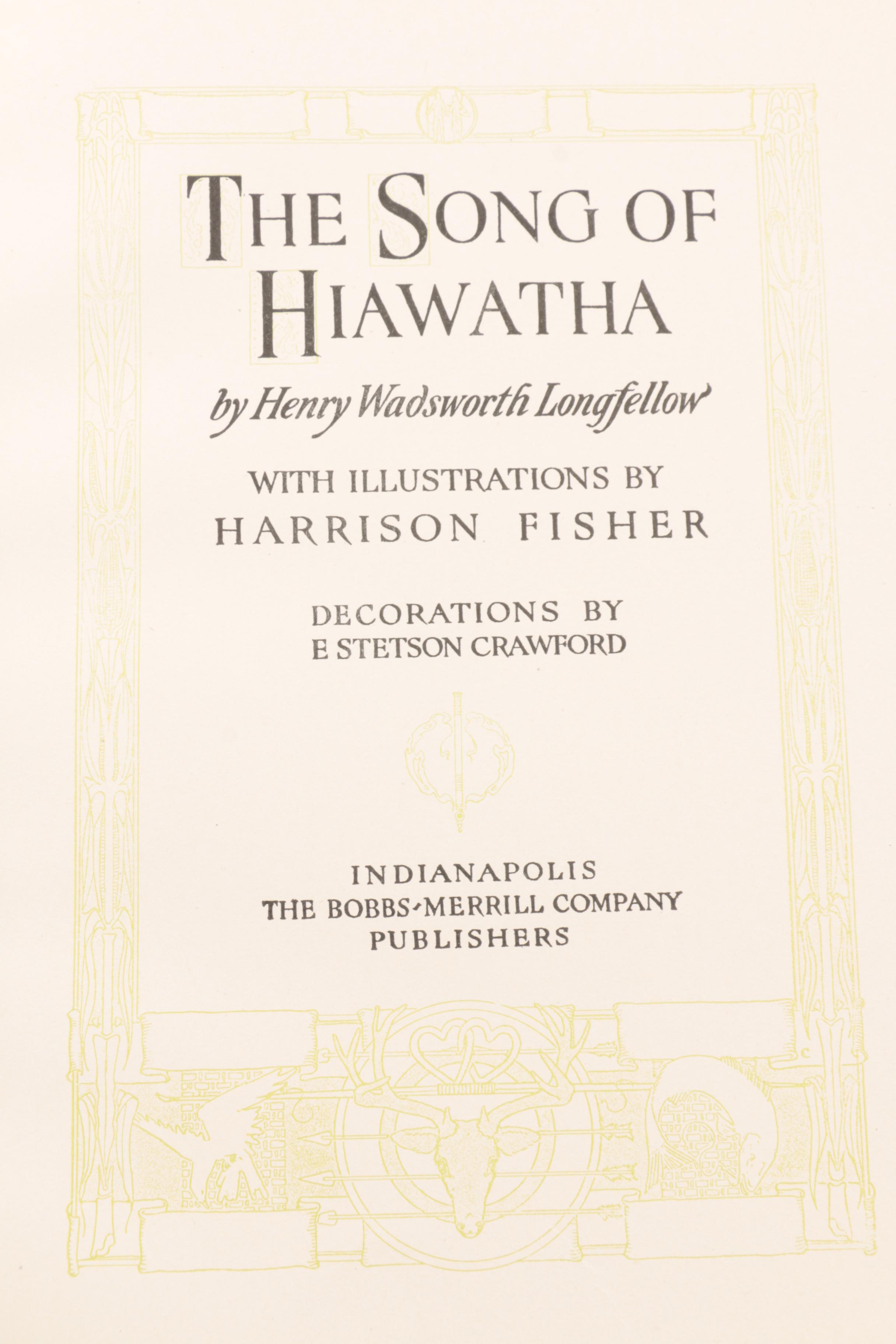 1906 Longfellow's "The Song of Hiawatha" with Illustrations