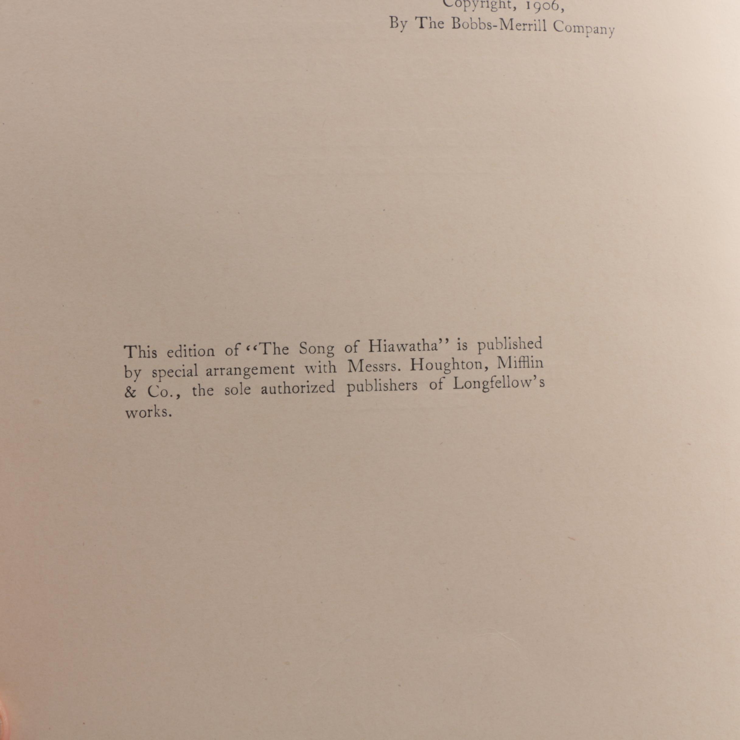 1906 Longfellow's "The Song of Hiawatha" with Illustrations
