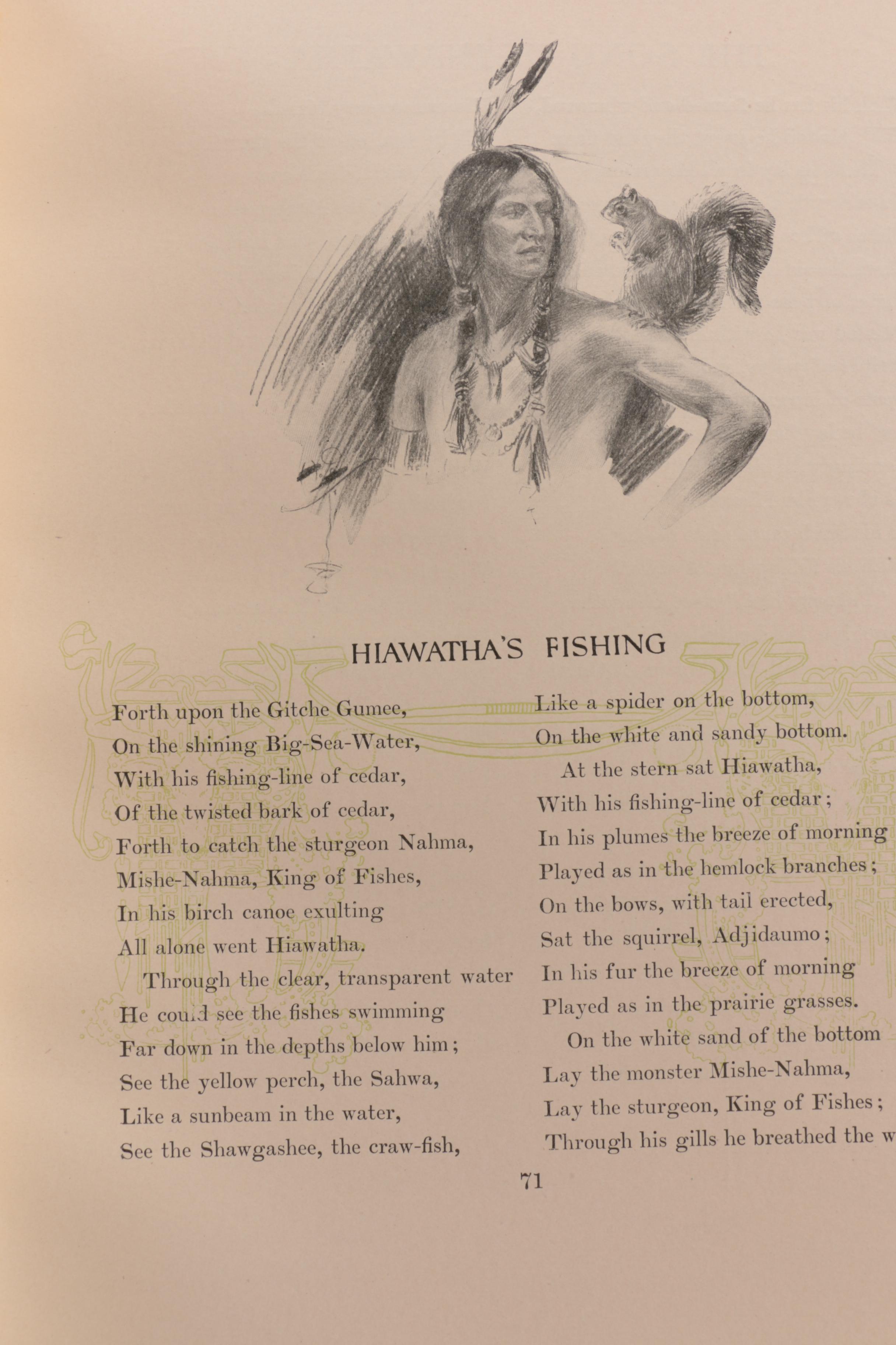 1906 Longfellow's "The Song of Hiawatha" with Illustrations