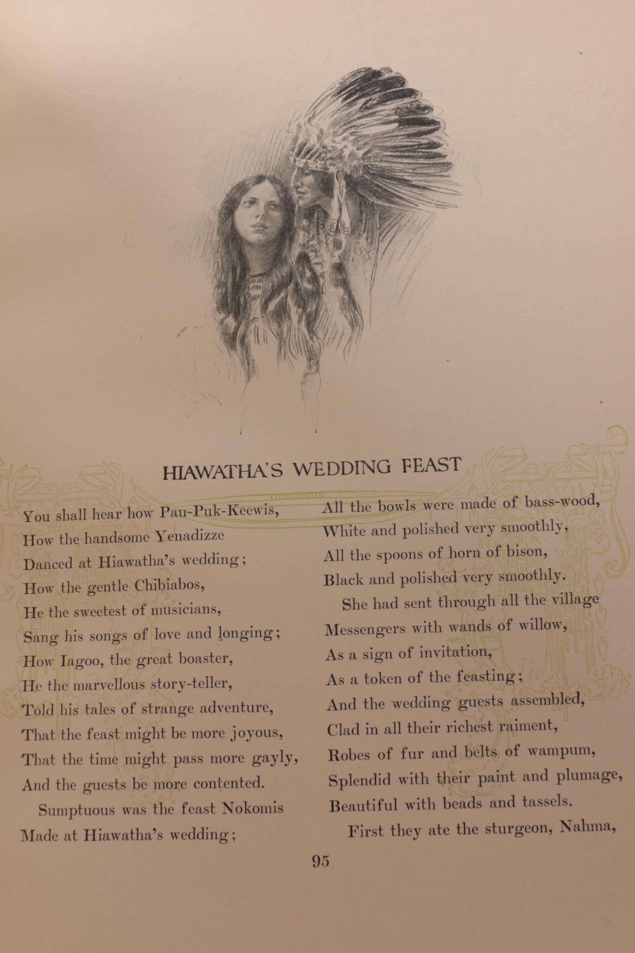 1906 Longfellow's "The Song of Hiawatha" with Illustrations