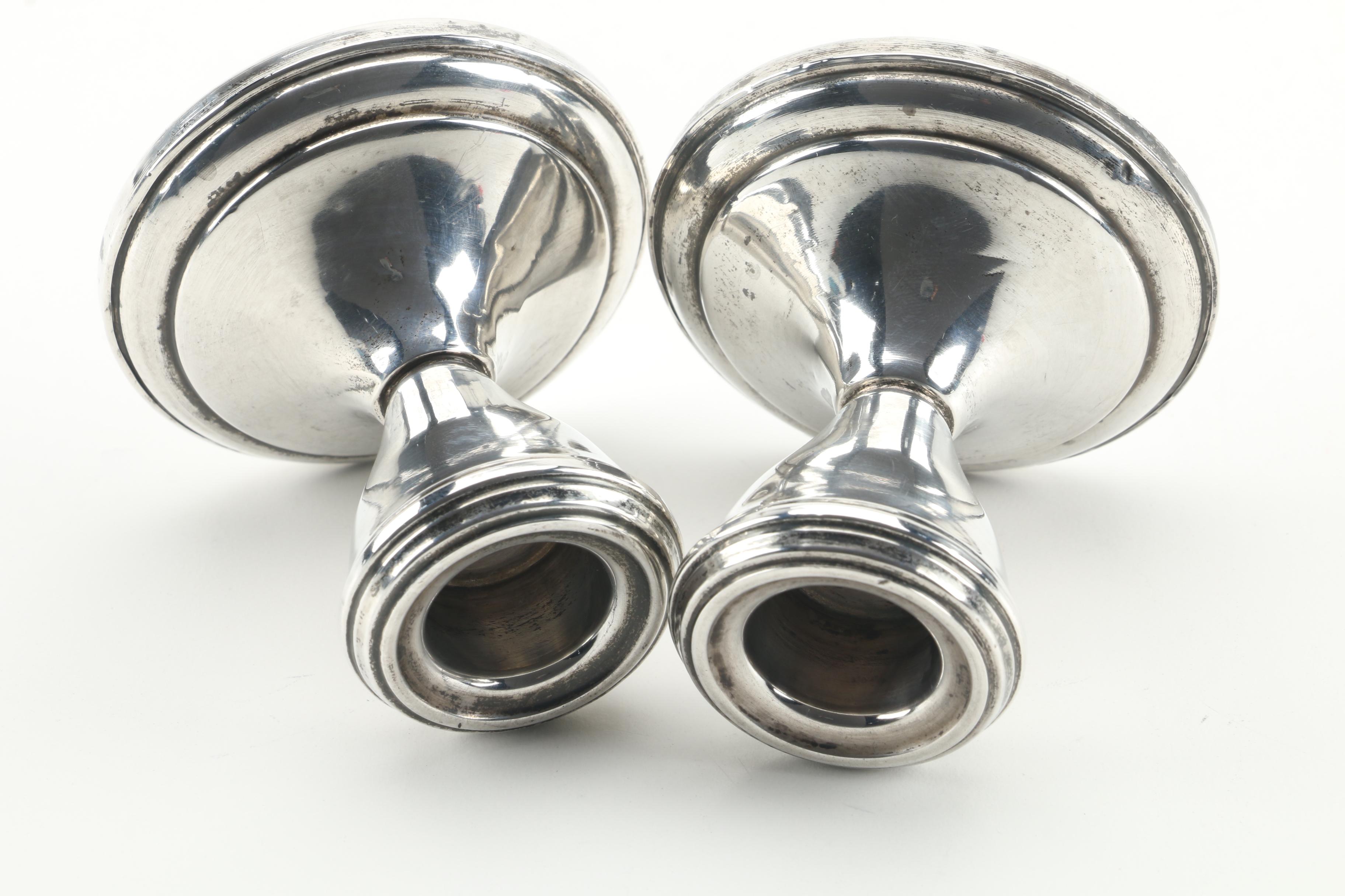 Weighted Sterling Silver Candleholders