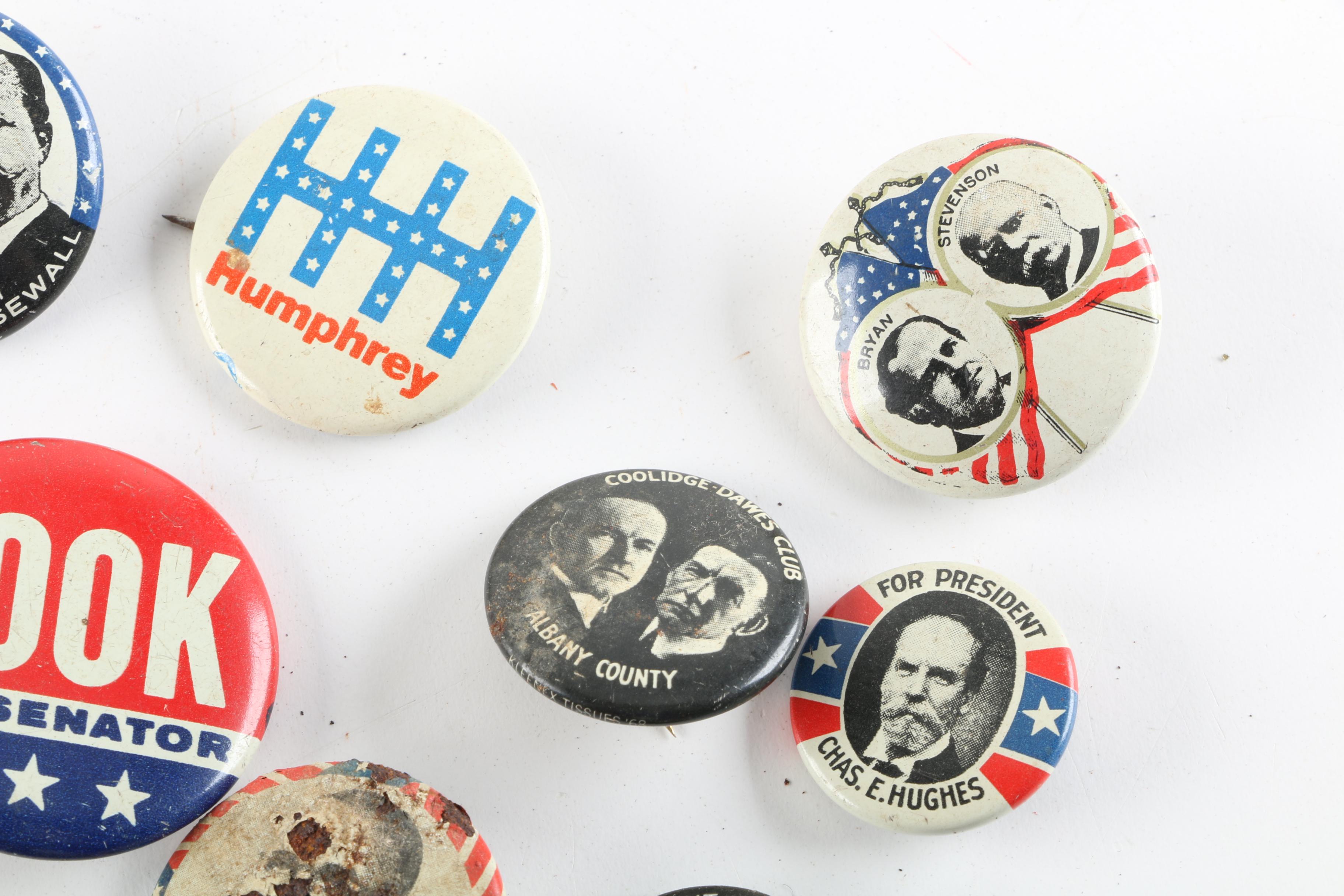 Antique and Vintage U.S. Political Campaign Pins