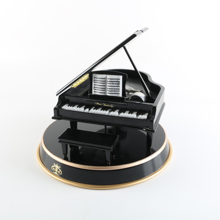 Mr. Christmas "Piano Symphonique" Grand Piano Music Box with Engraved Discs