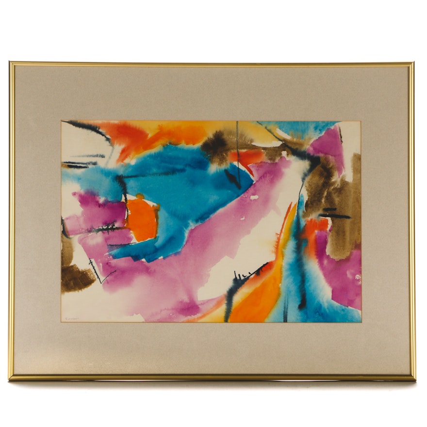 Elizabeth O'Neill Original Abstract Watercolor Painting