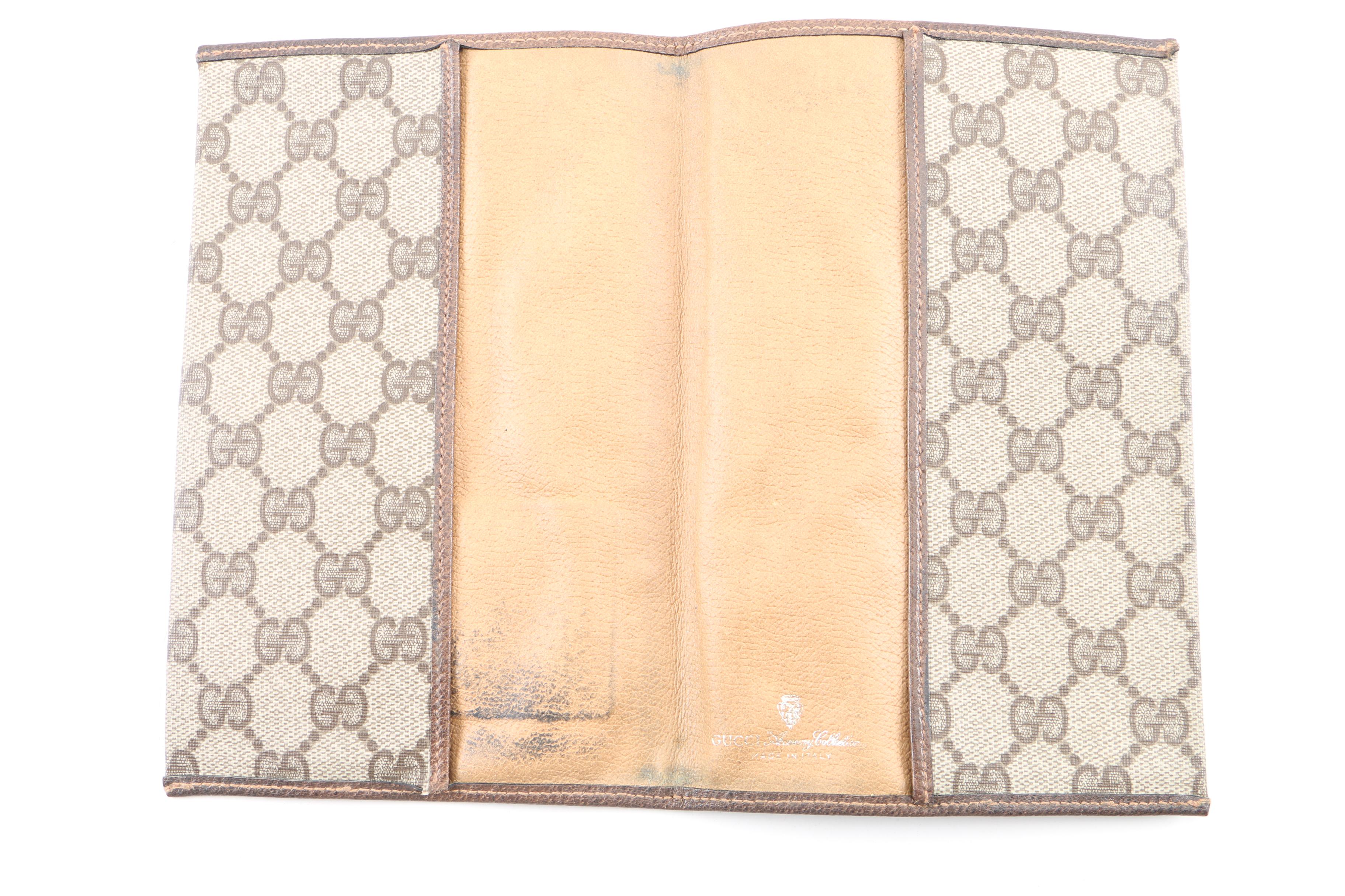 Vintage Gucci Accessory Collection GG Supreme TV Guide Agenda Cover