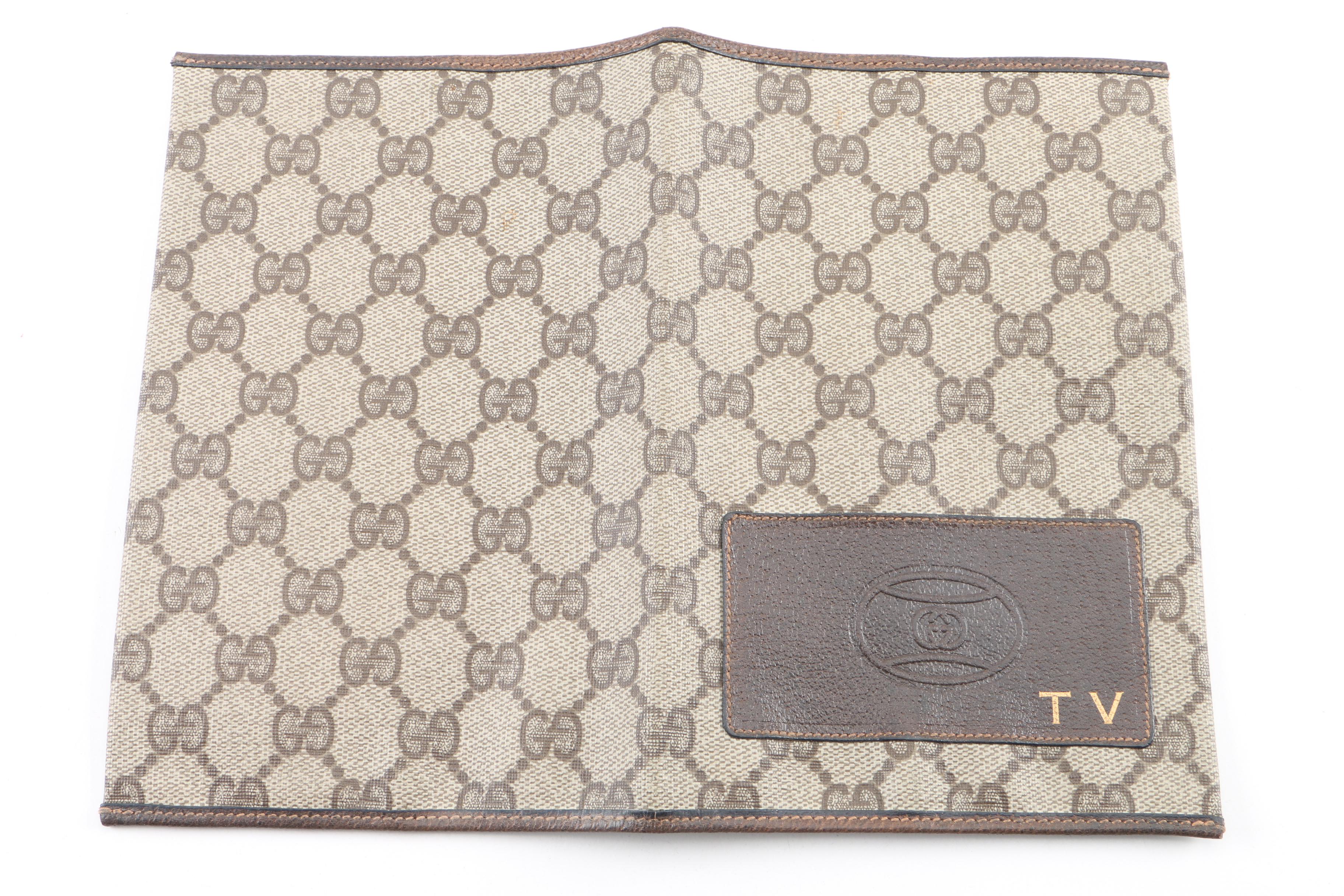 Vintage Gucci Accessory Collection GG Supreme TV Guide Agenda Cover