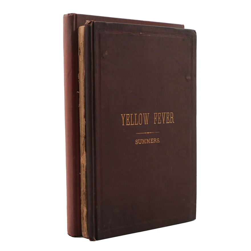 Antique Books on Yellow Fever and Signed Medical Biography