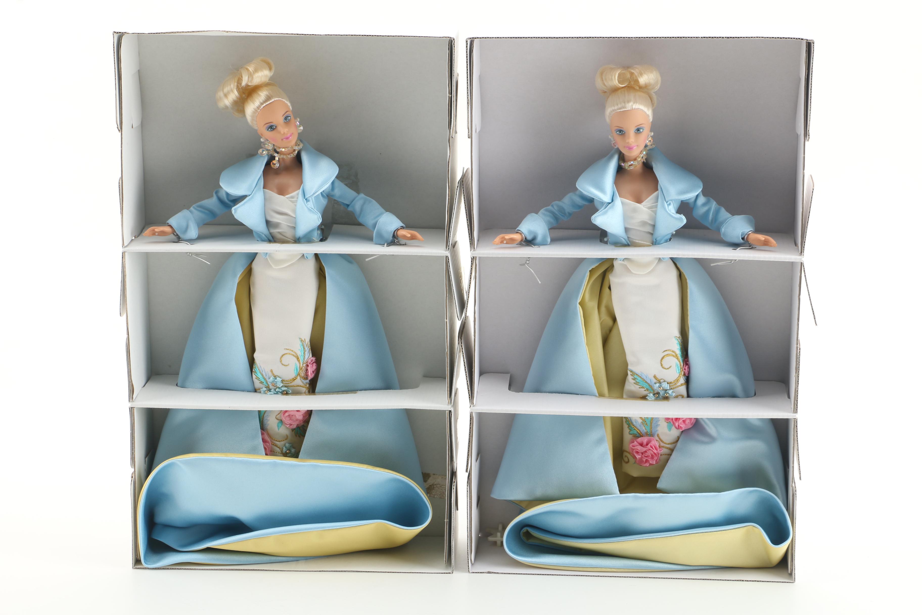 1990s Mattel Couture Barbie Dolls Featuring "Symphony In Chiffon"