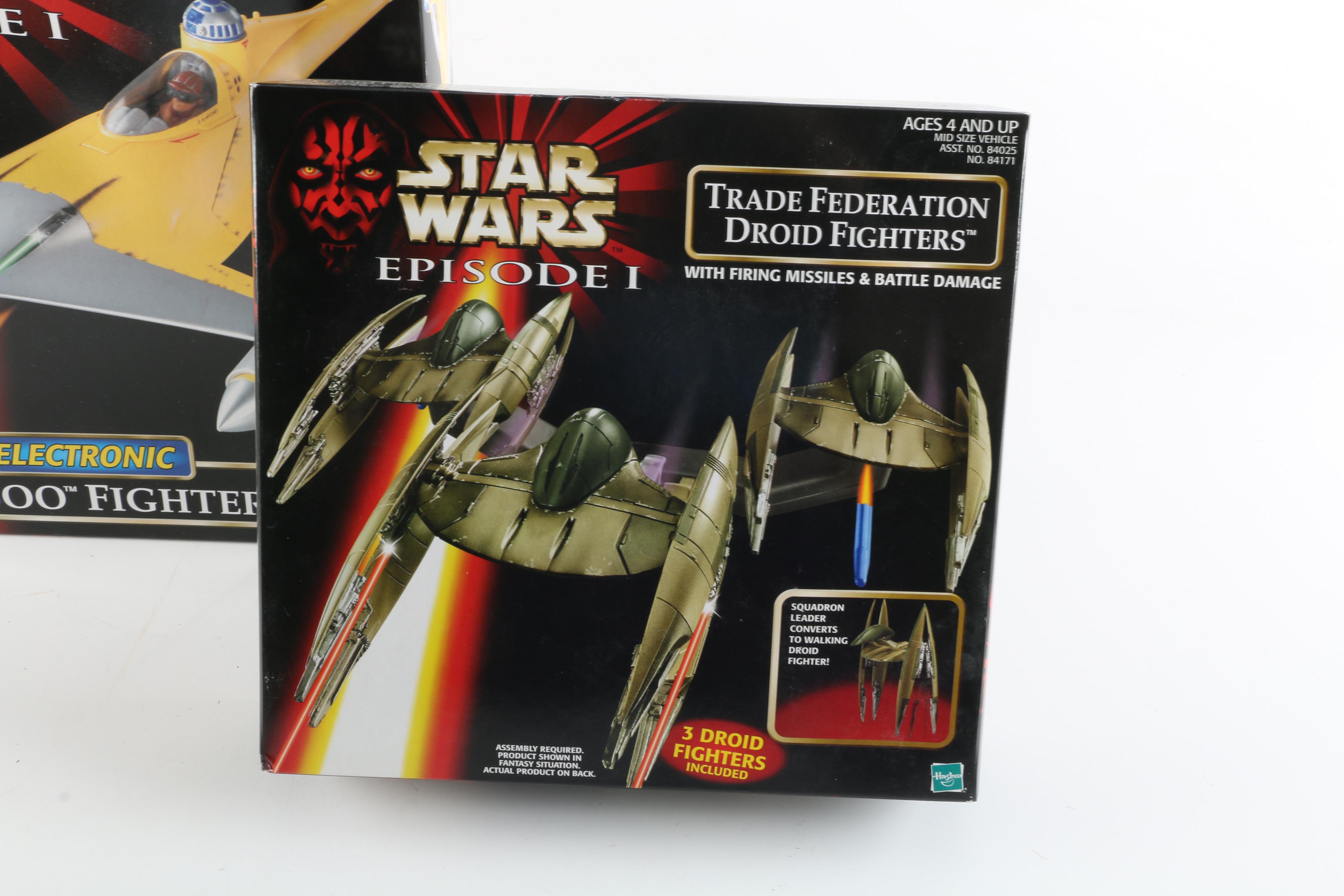 "Star Wars The Phantom Menace" Action Figures and Fighters