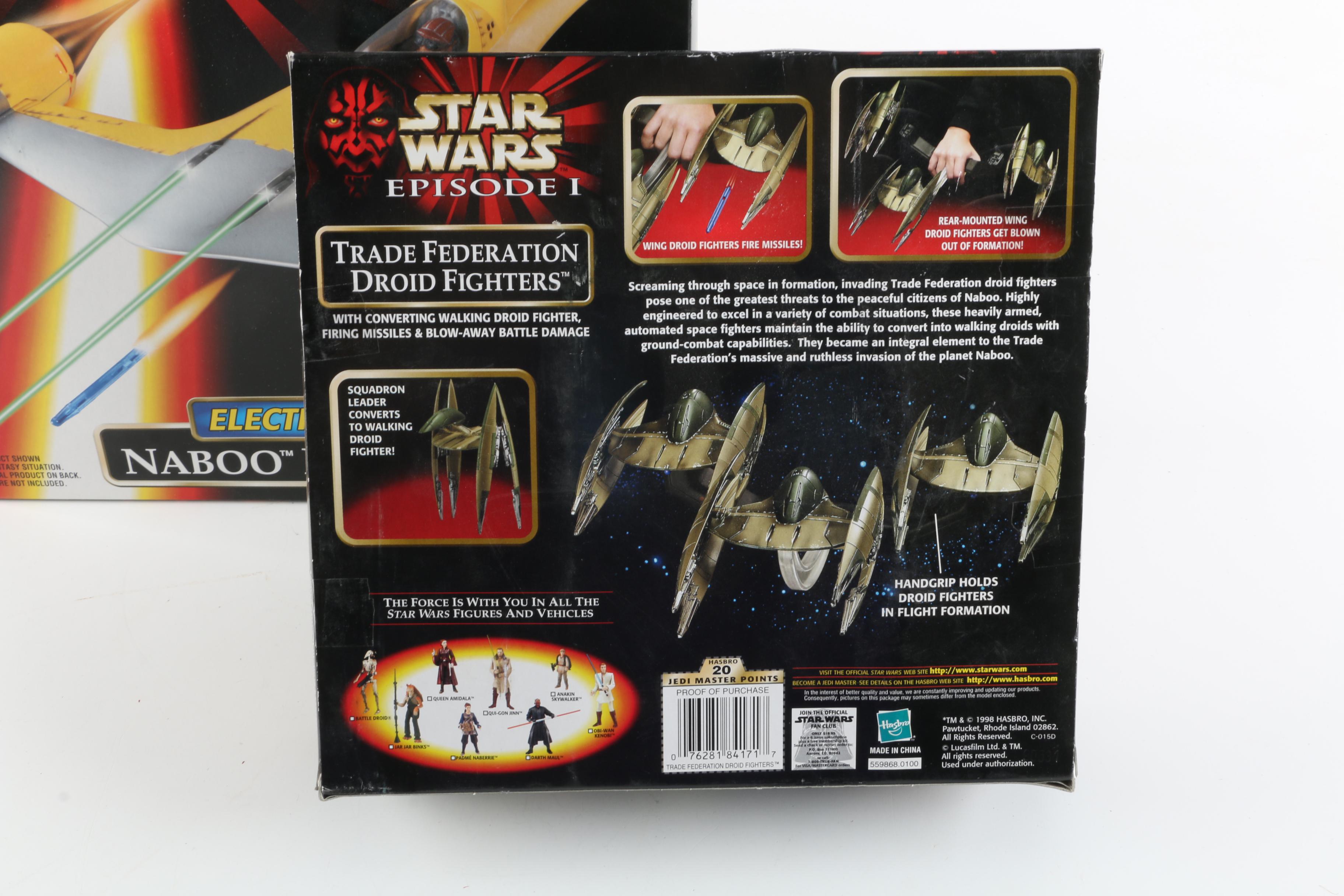 "Star Wars The Phantom Menace" Action Figures and Fighters