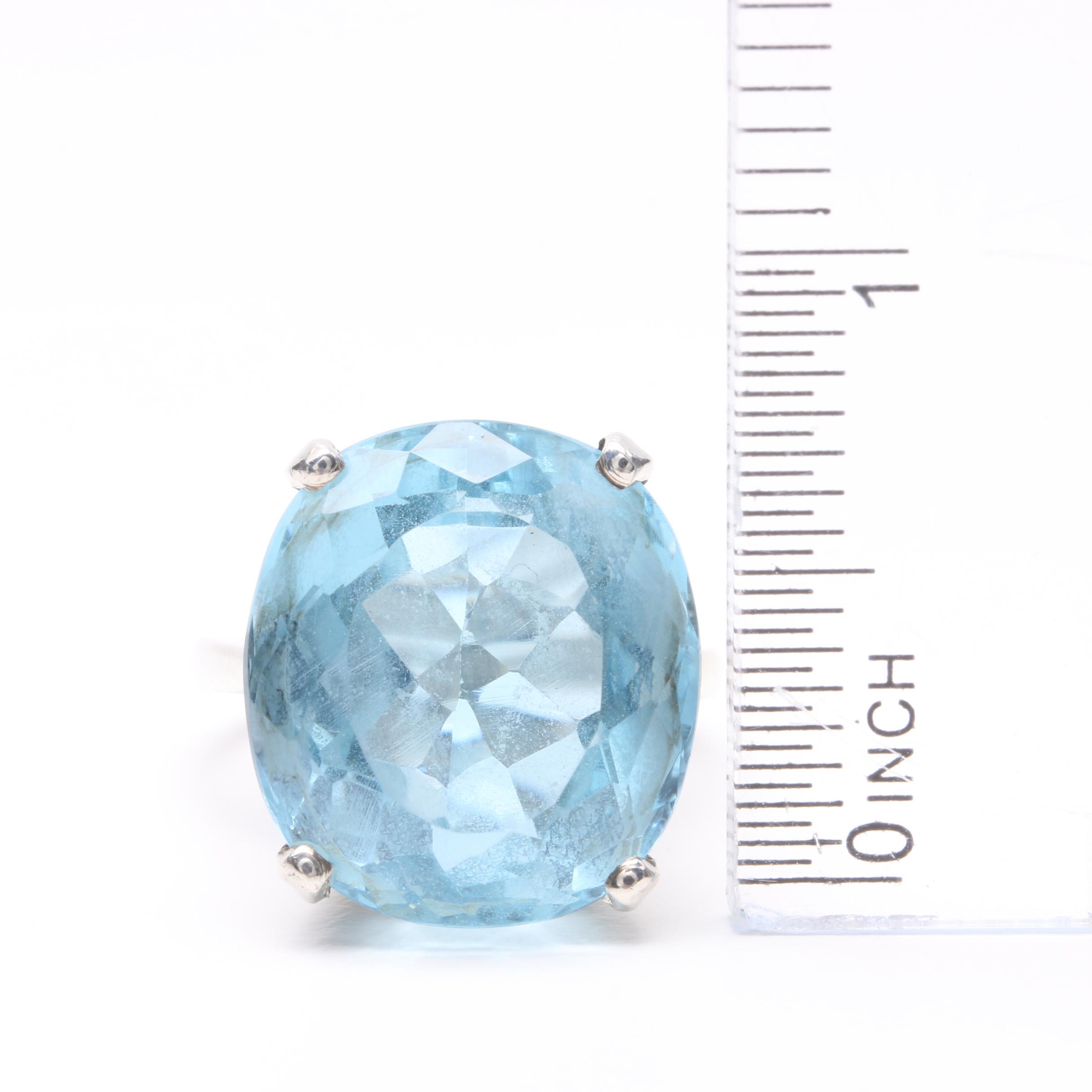 Sterling Silver Blue Topaz Ring