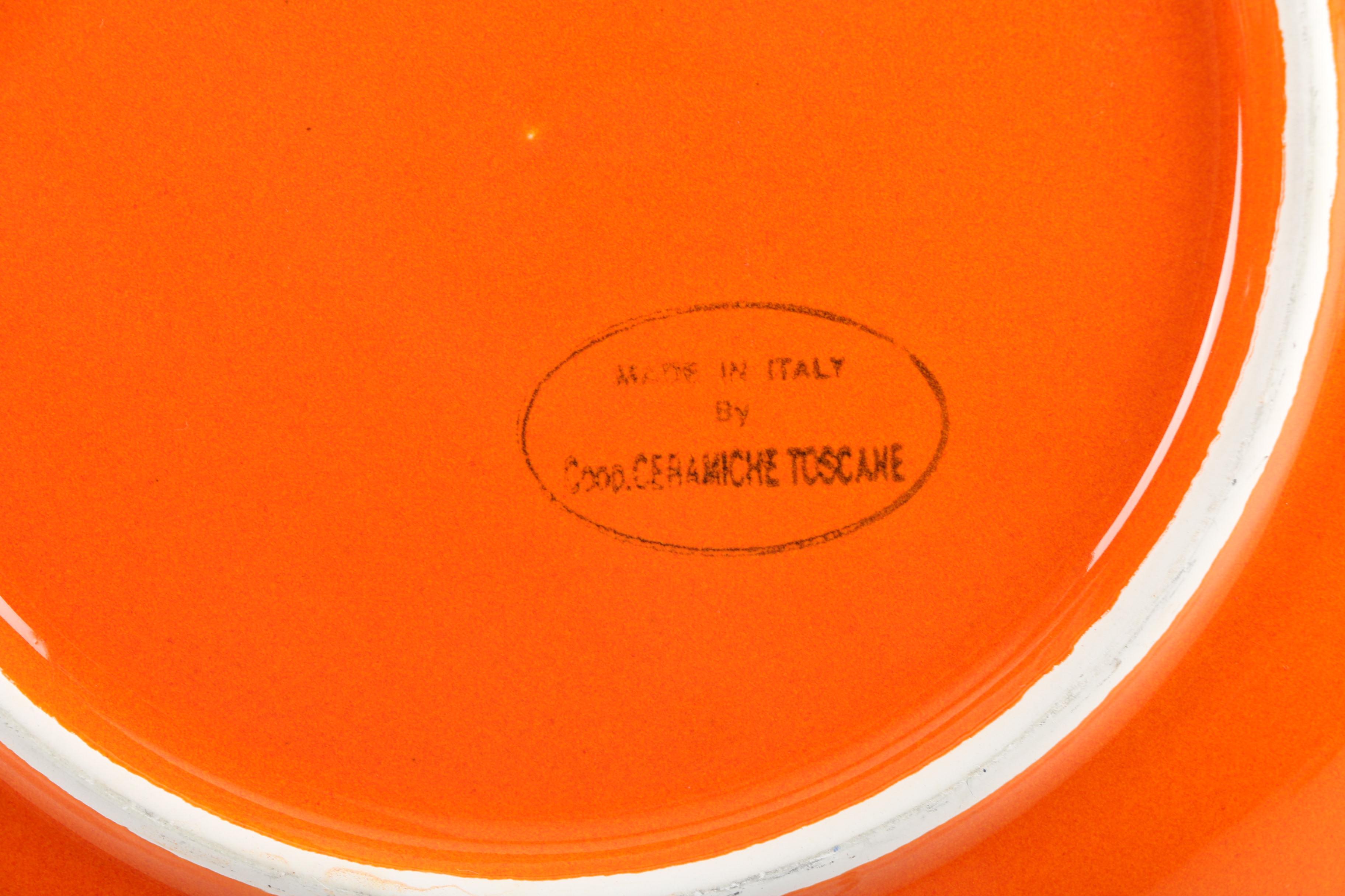 Italian Ceramiche Toscane Dinner Plates