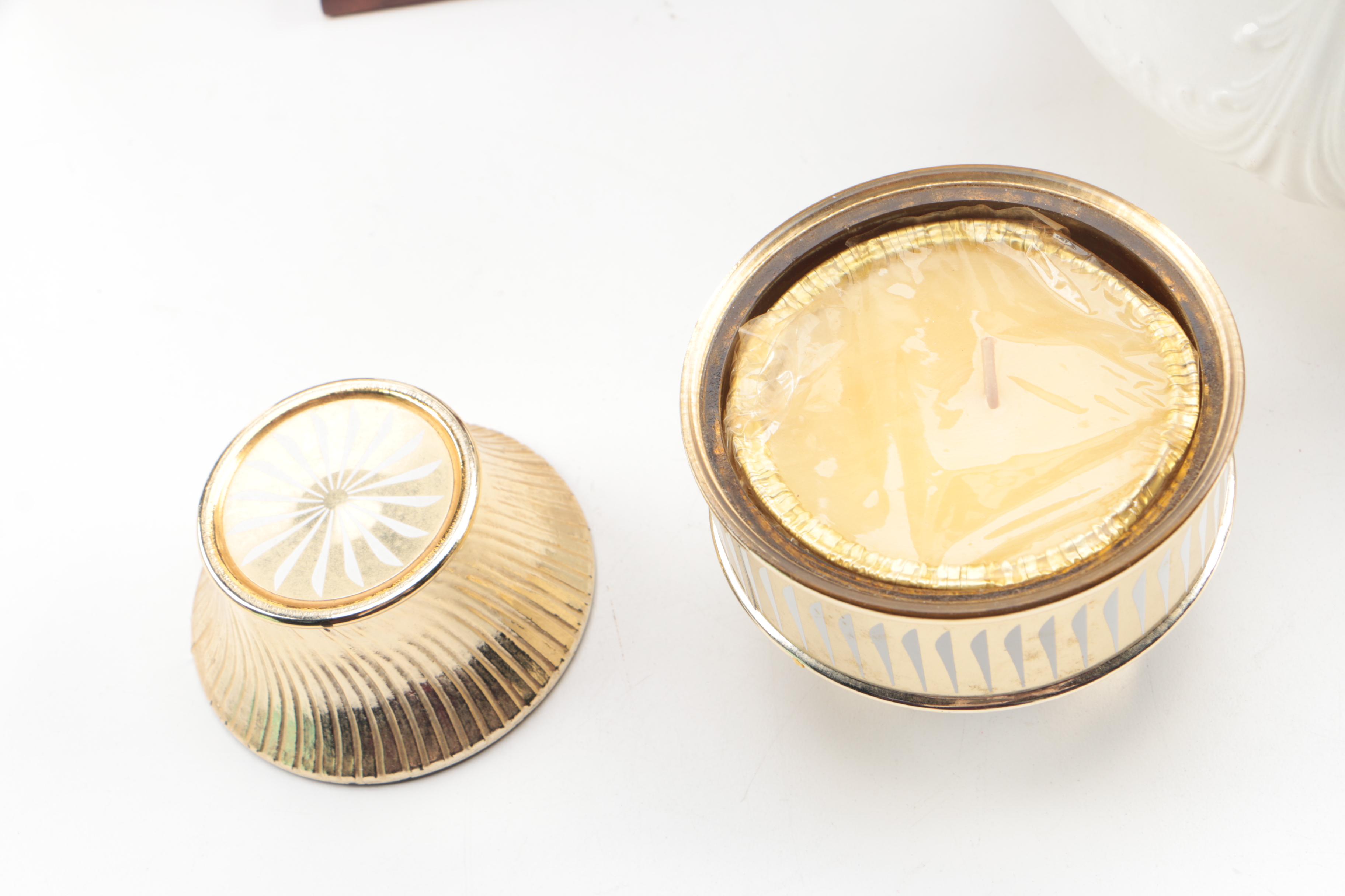 Antique Smith Phillips Semi Porcelain Chamber Pot with Decorative Decor