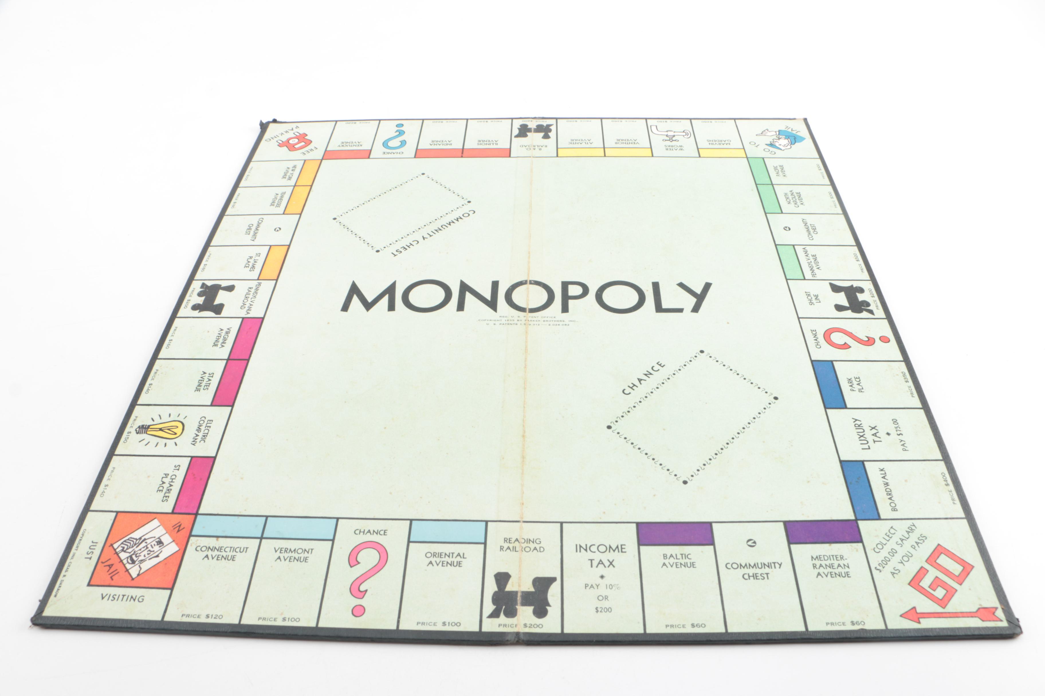 Vintage Monopoly Board Game