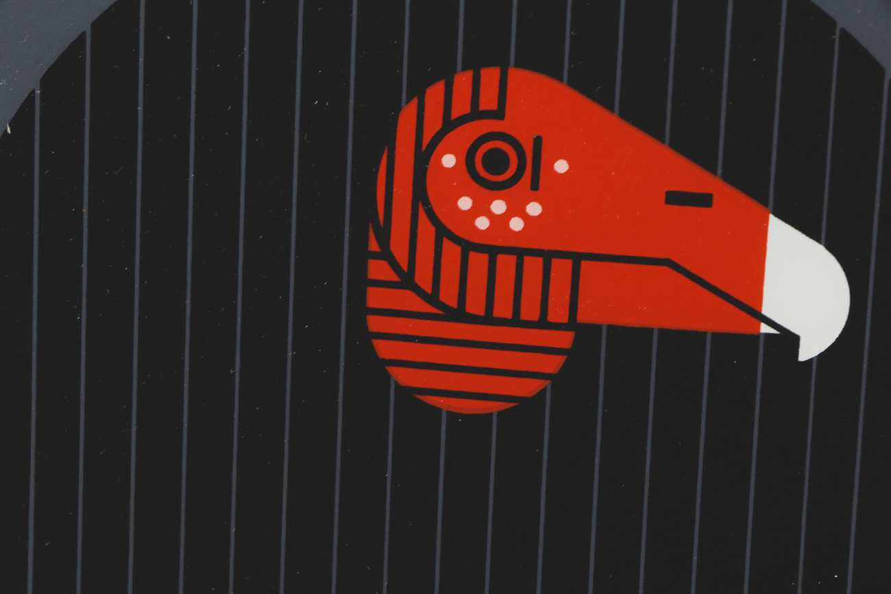 Charley Harper Limited Edition 1979 Serigraph Print "Buzz Off You Turkey"