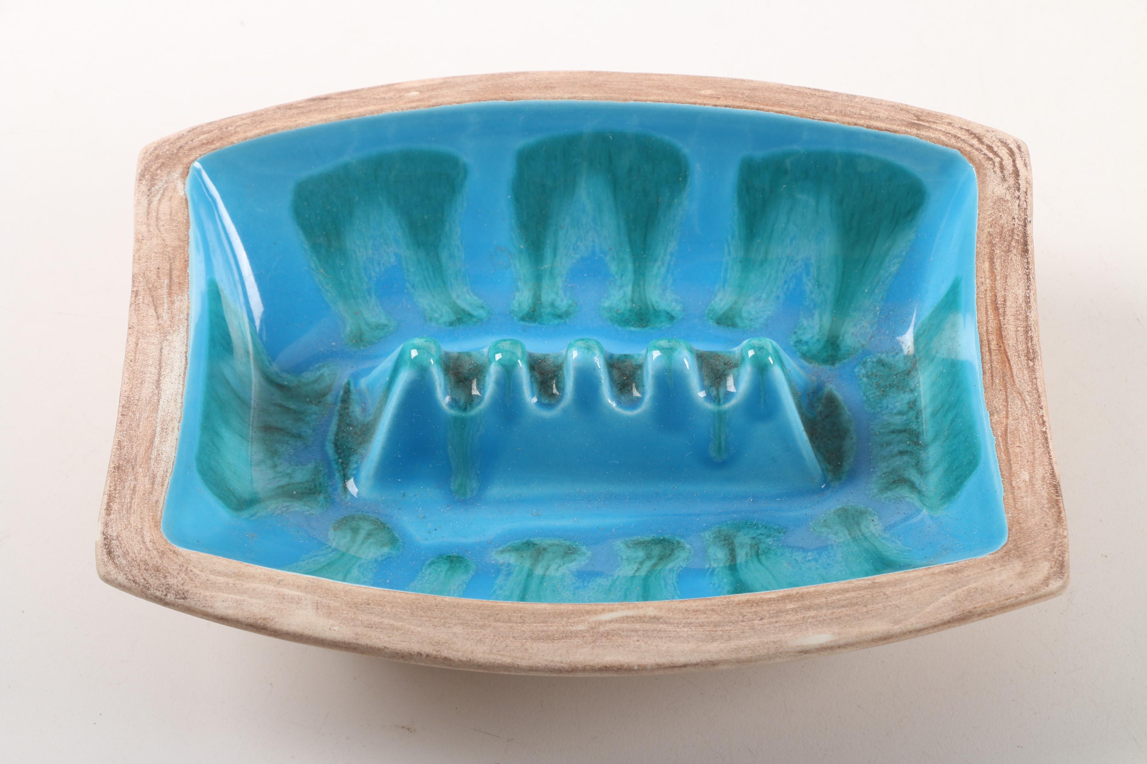 Mid 20th Century Inca Copper, Royal Haeger and California Pottery Ash Receivers