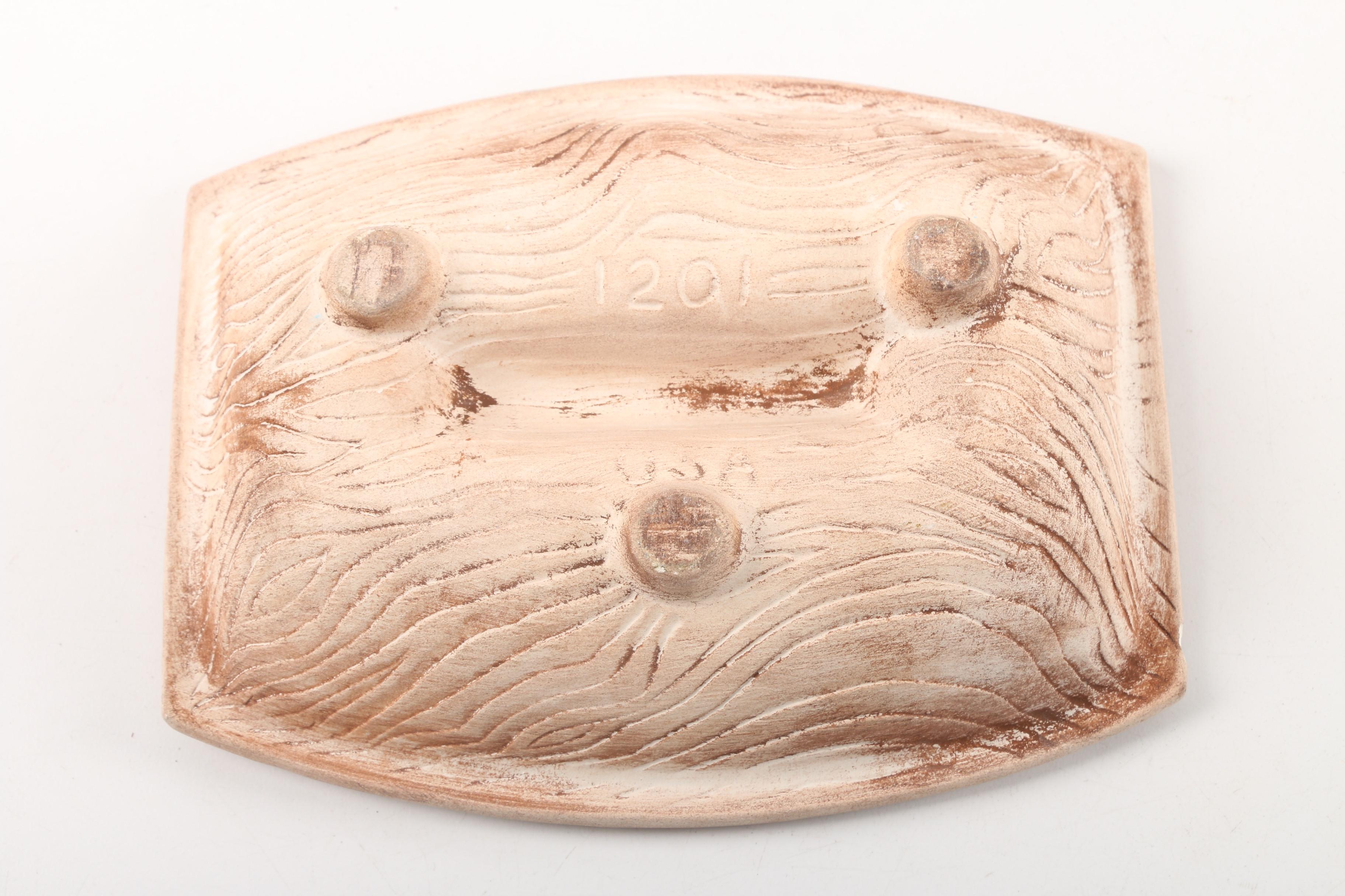 Mid 20th Century Inca Copper, Royal Haeger and California Pottery Ash Receivers