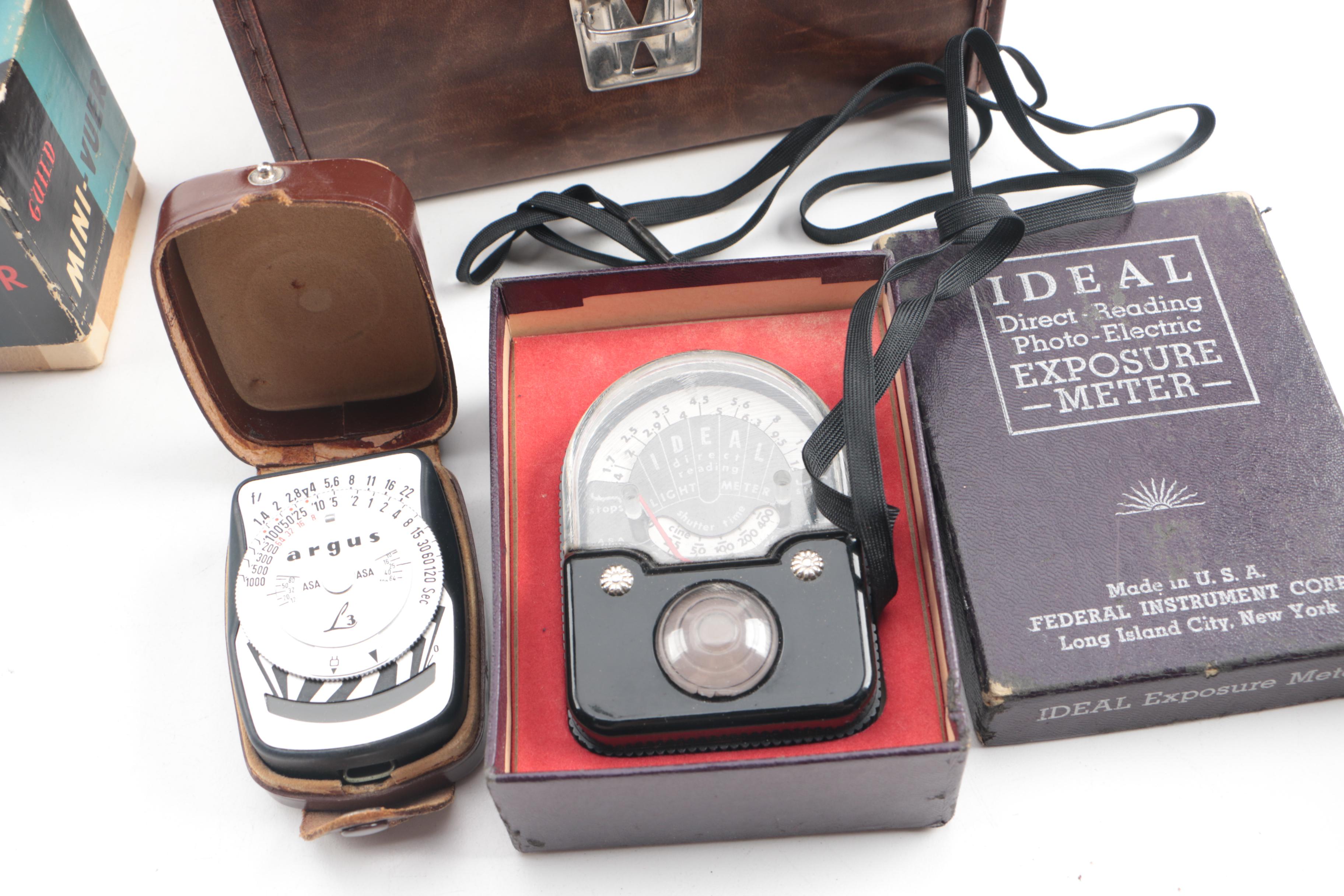 Kodak Brownie, Argus Cameras and Accessories with Camera Cases
