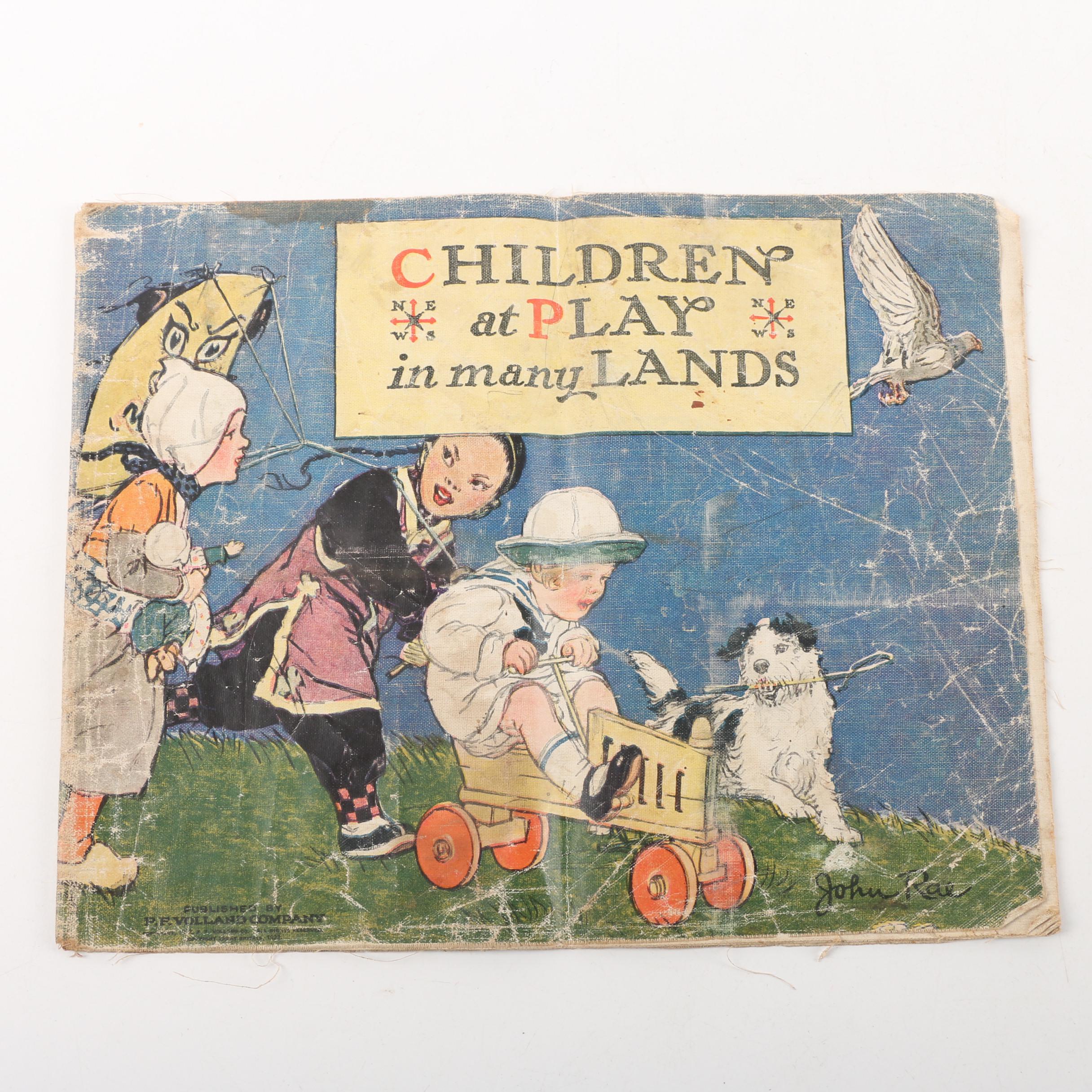 1922 "Children at Play in Many Lands" by John Rae