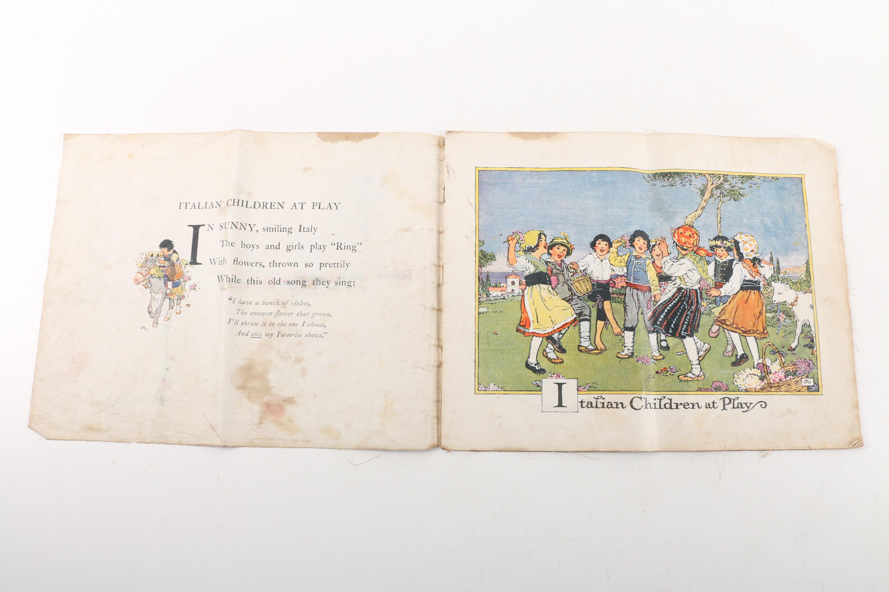 1922 "Children at Play in Many Lands" by John Rae