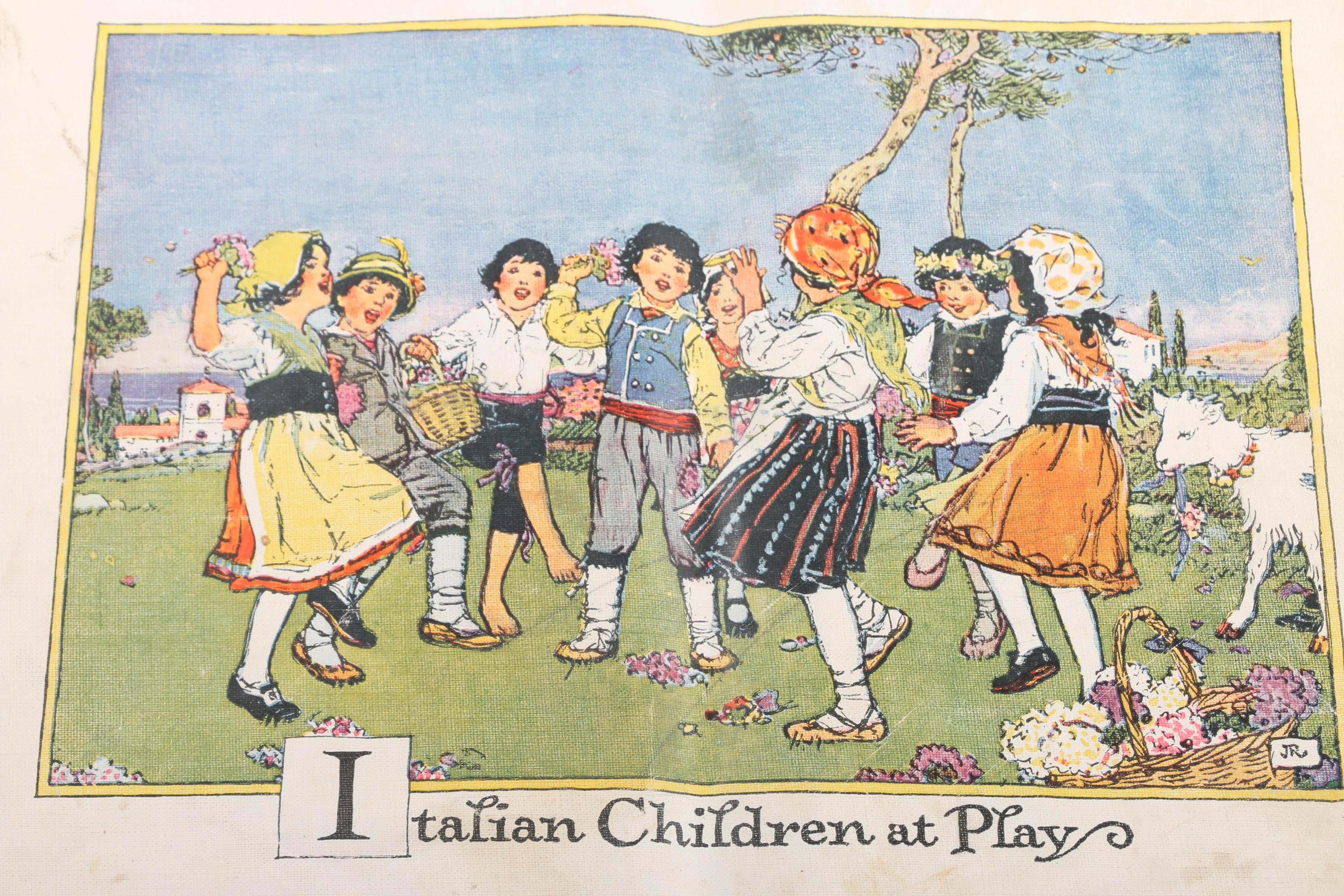 1922 "Children at Play in Many Lands" by John Rae