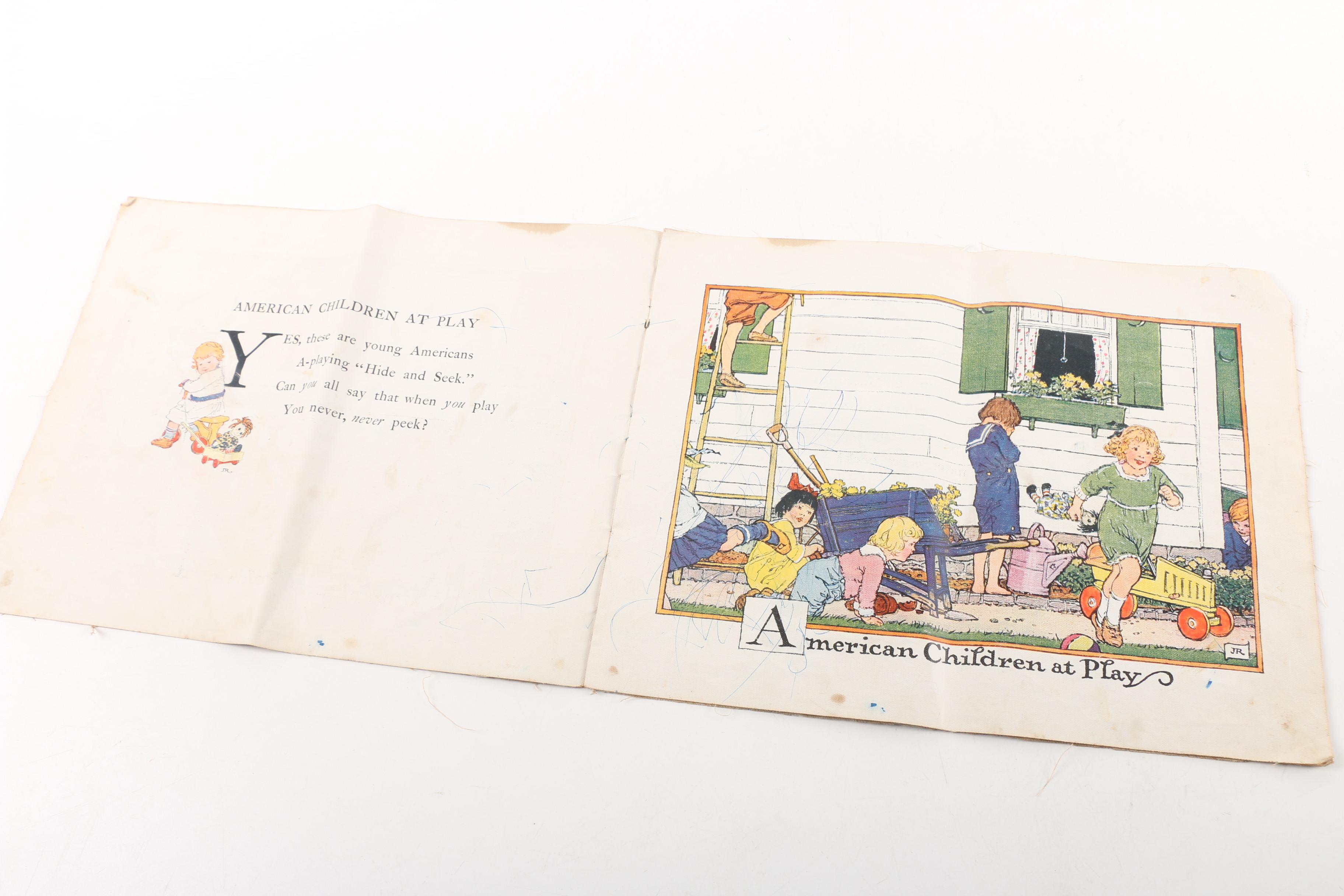 1922 "Children at Play in Many Lands" by John Rae