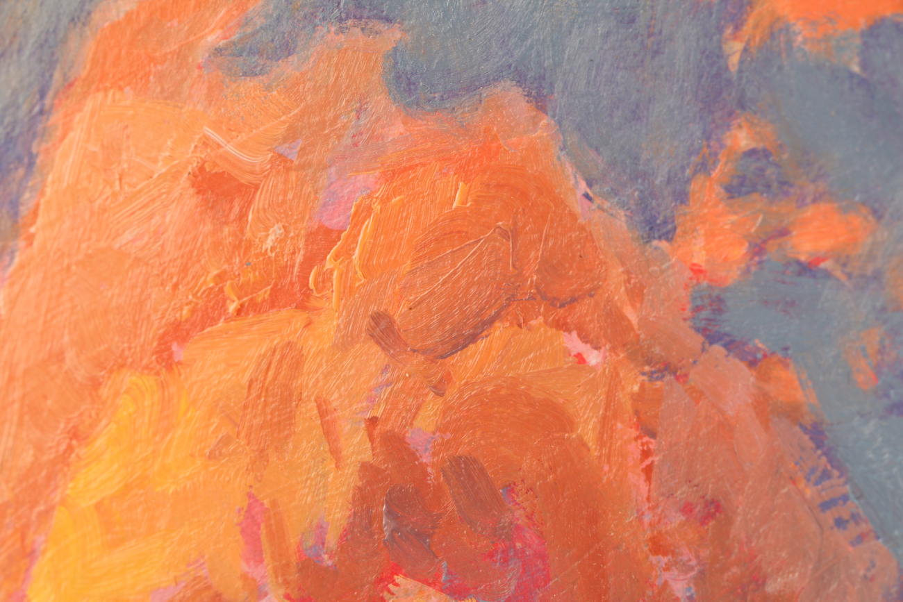 Taylor J. Lynde Original 2018 Oil Painting on Board "When Work is Done"