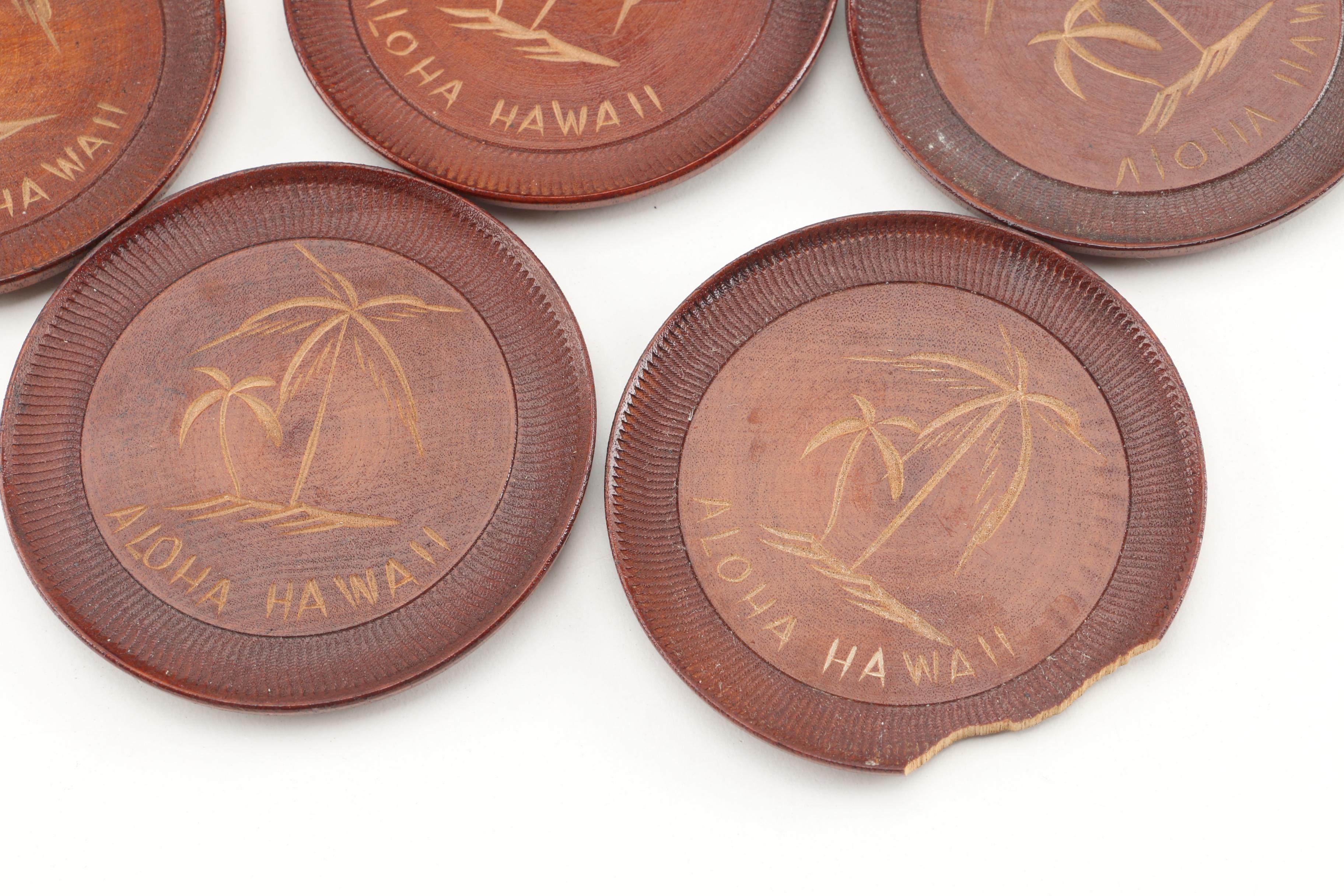 Wooden Serving Pieces, Utensils, and Coasters including Rainbow