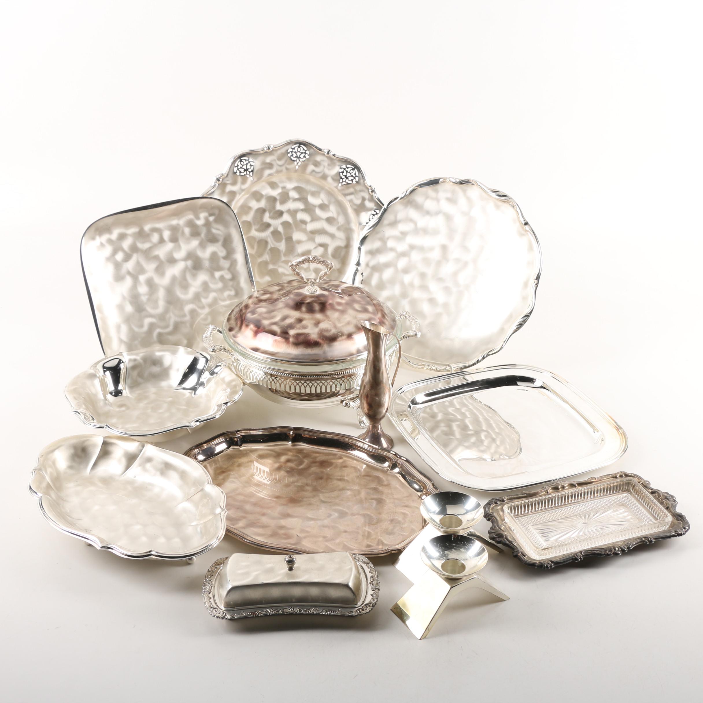 Silver Plate Tableware Featuring WMF-Ikora and Sheridan