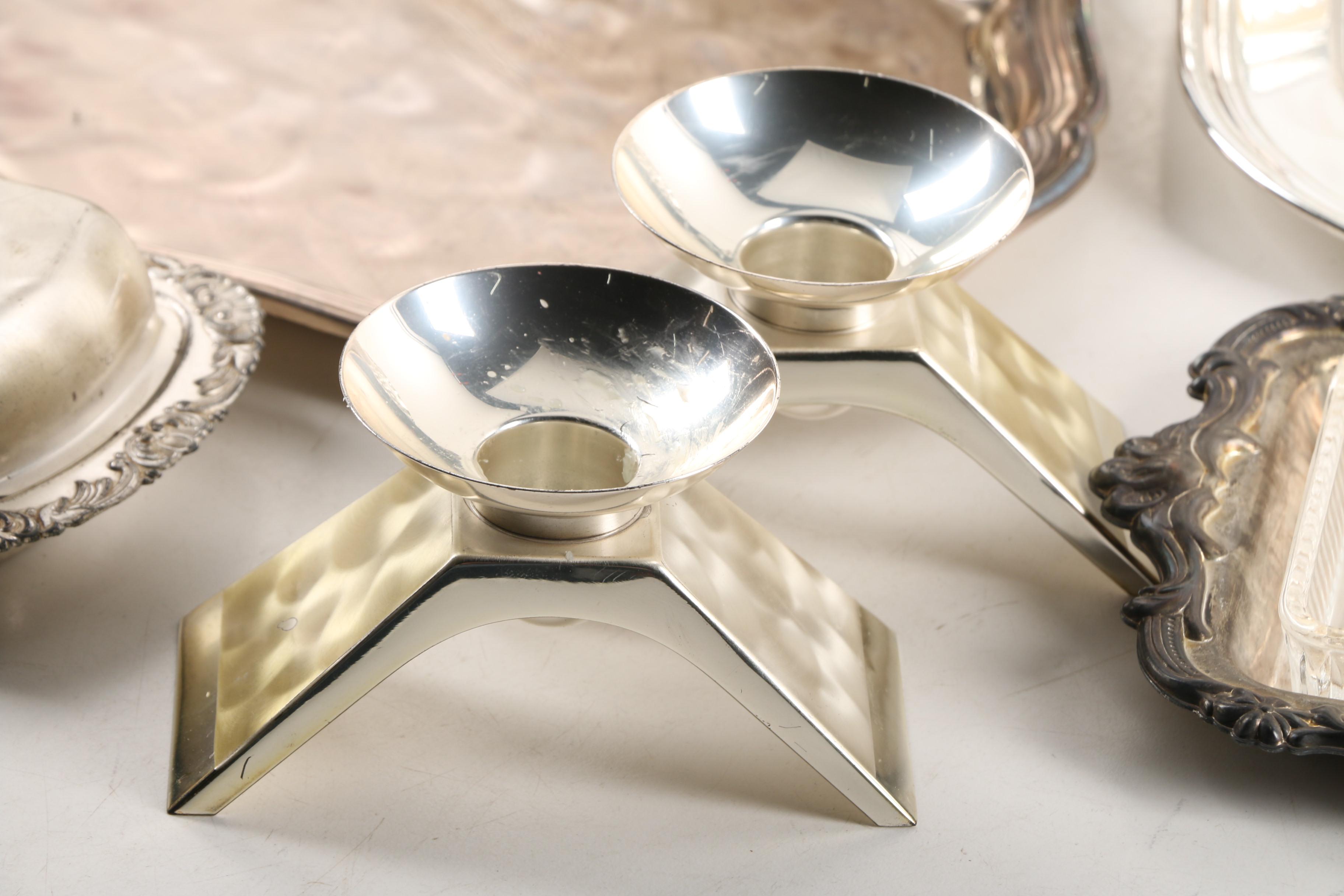 Silver Plate Tableware Featuring WMF-Ikora and Sheridan