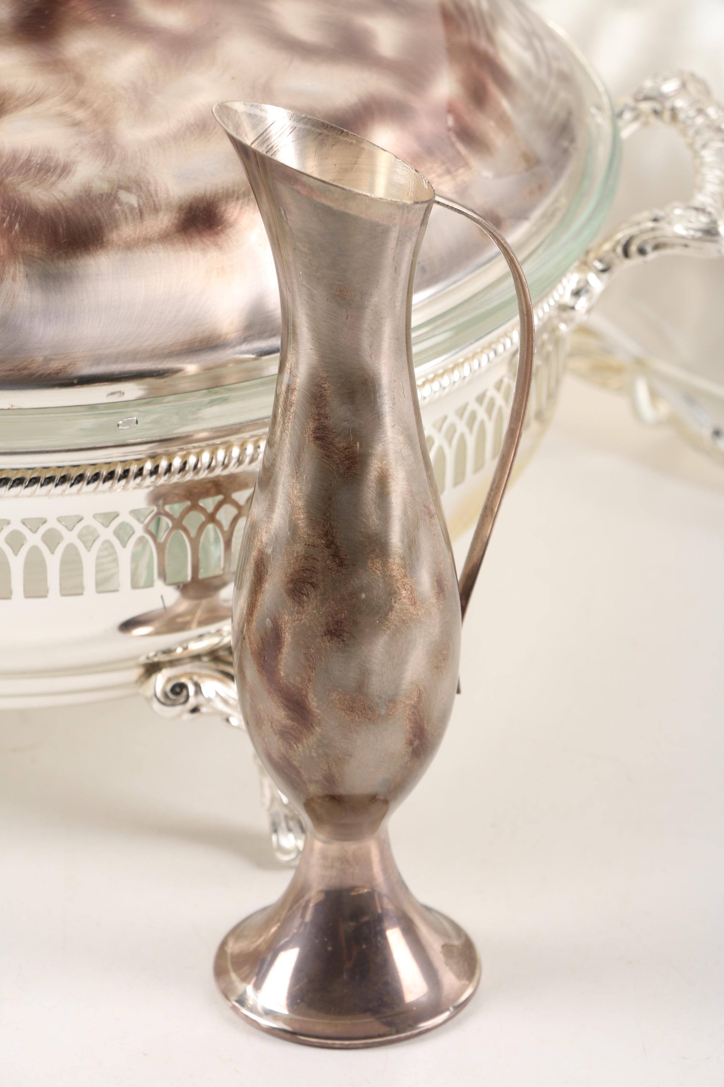 Silver Plate Tableware Featuring WMF-Ikora and Sheridan