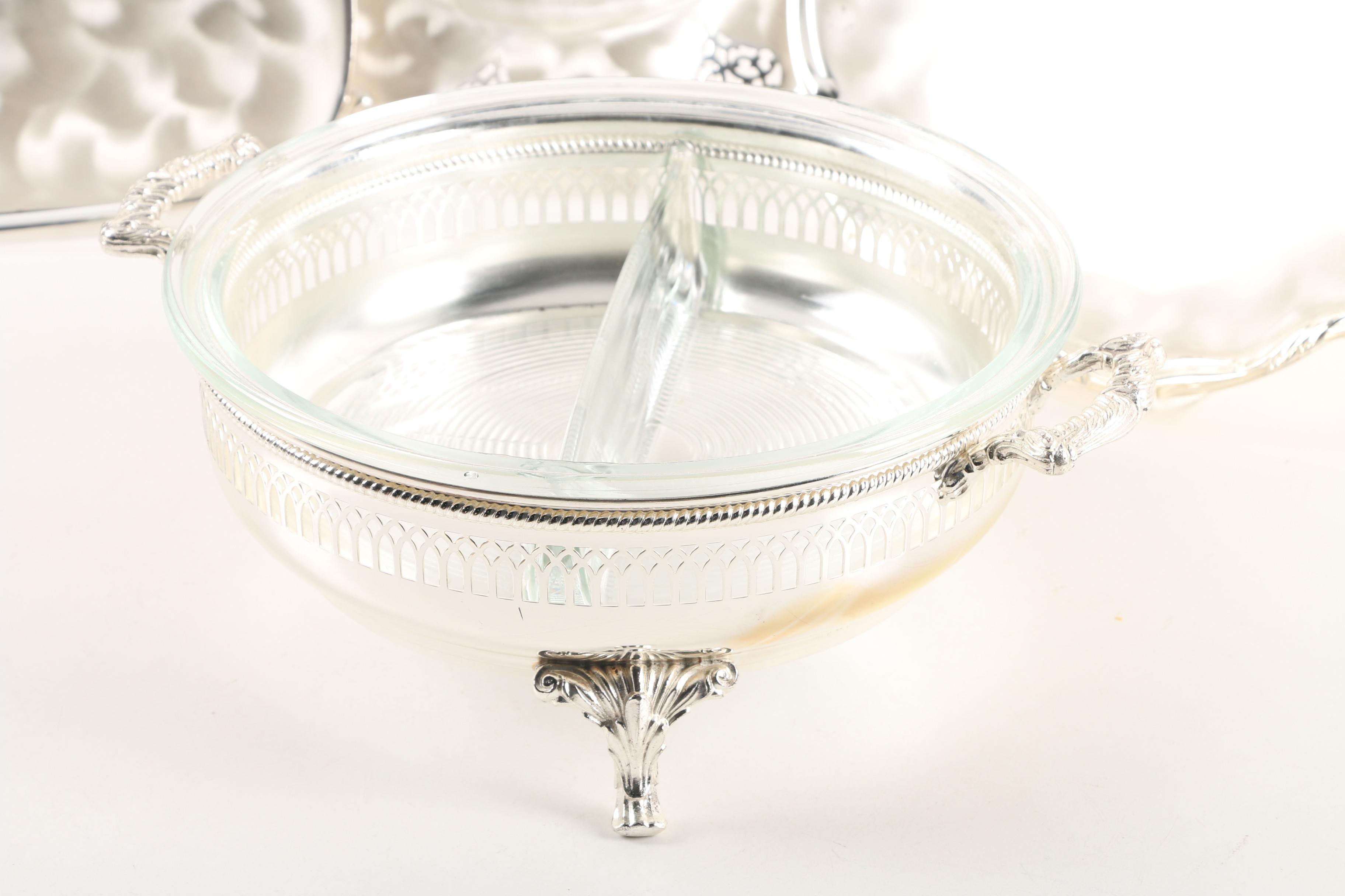 Silver Plate Tableware Featuring WMF-Ikora and Sheridan