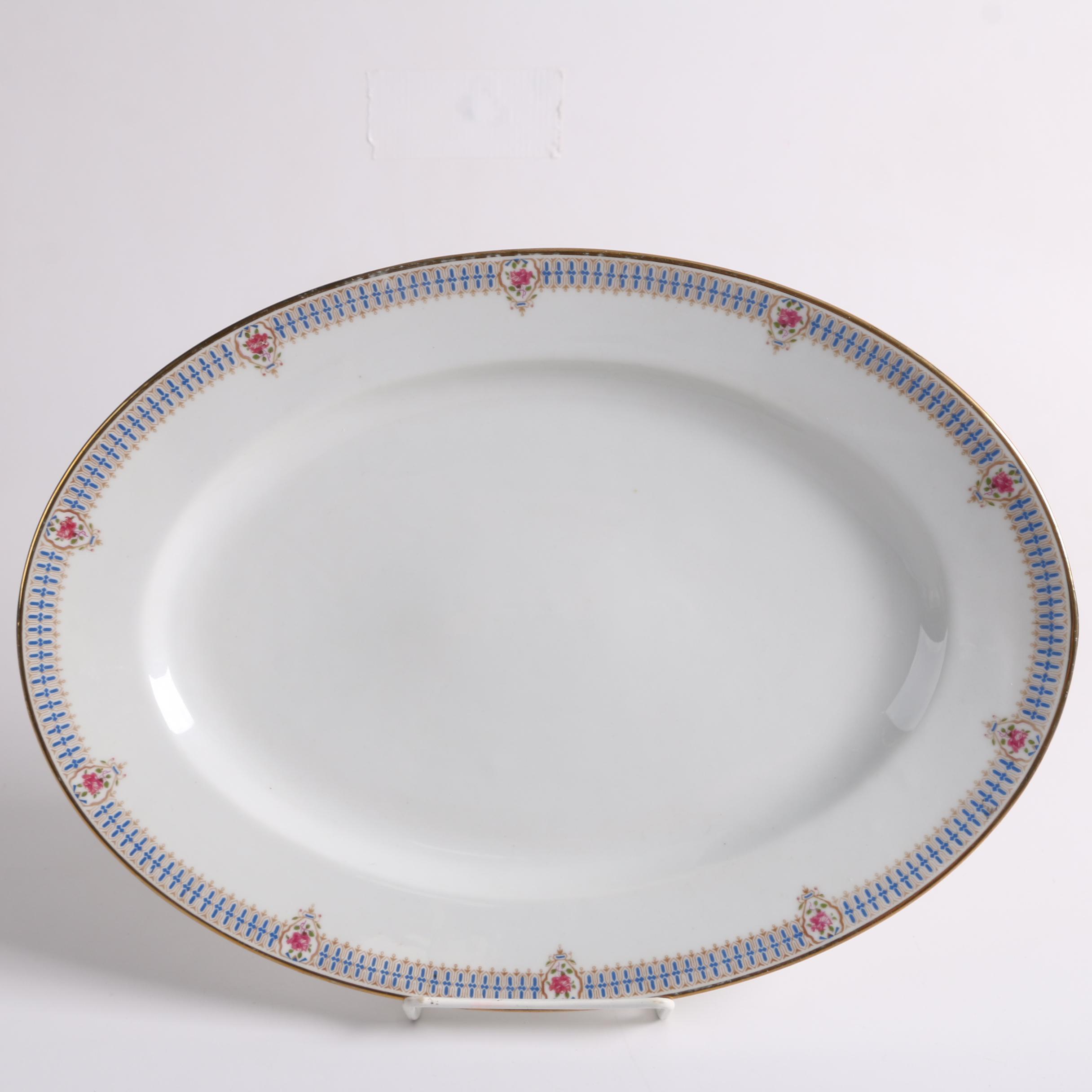 Early 20th Century C. Ahrenfeldt Limoges Porcelain Dinnerware