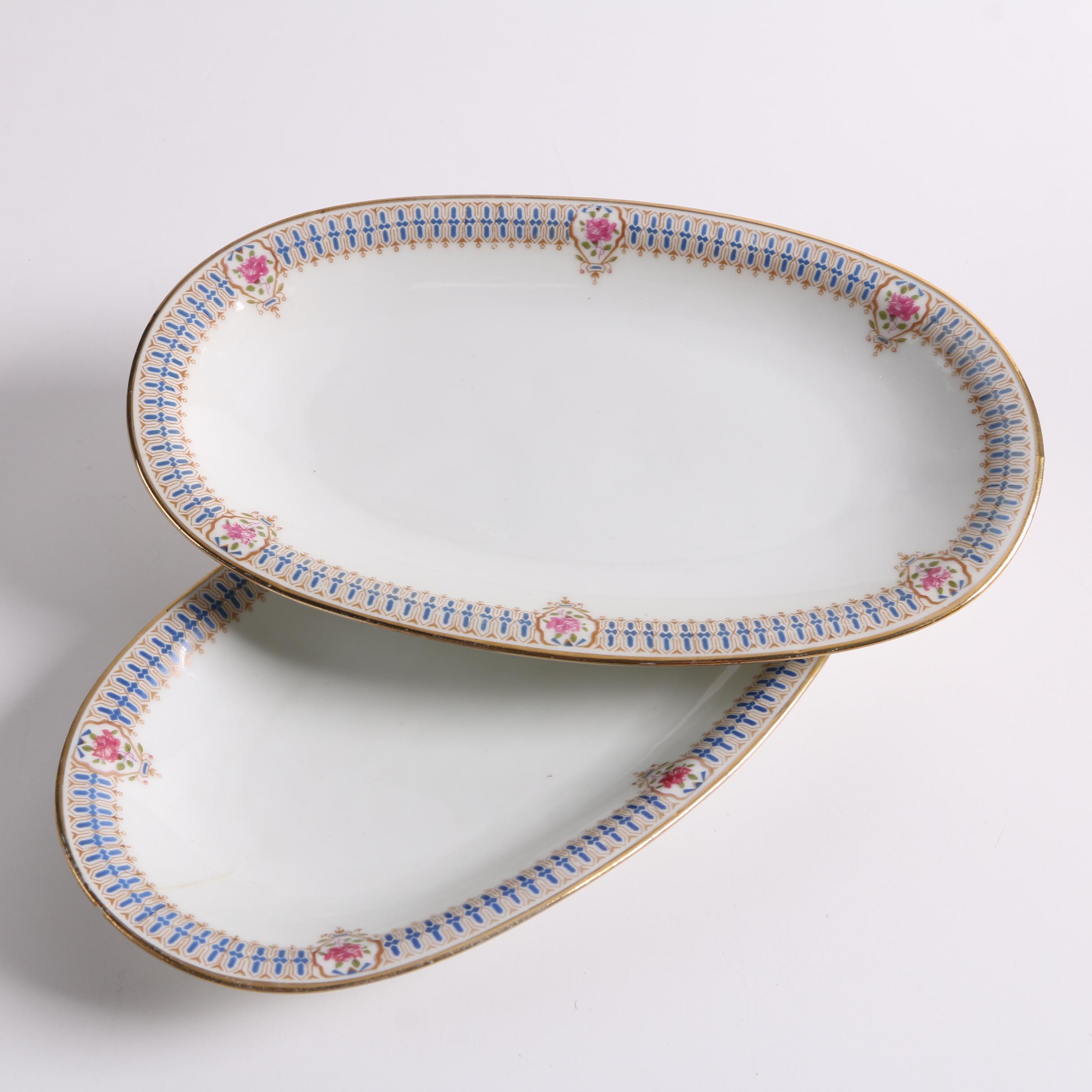 Early 20th Century C. Ahrenfeldt Limoges Porcelain Dinnerware