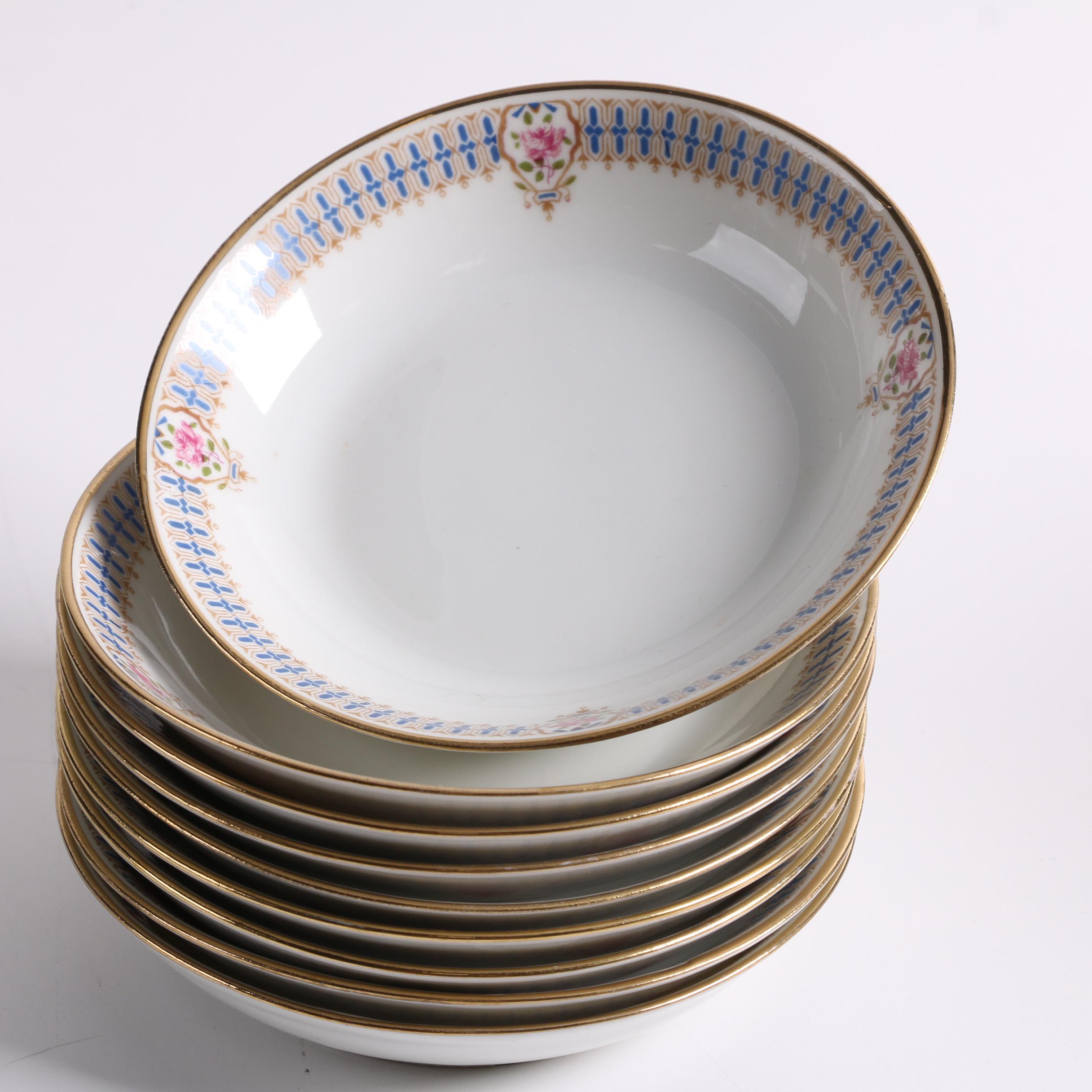 Early 20th Century C. Ahrenfeldt Limoges Porcelain Dinnerware