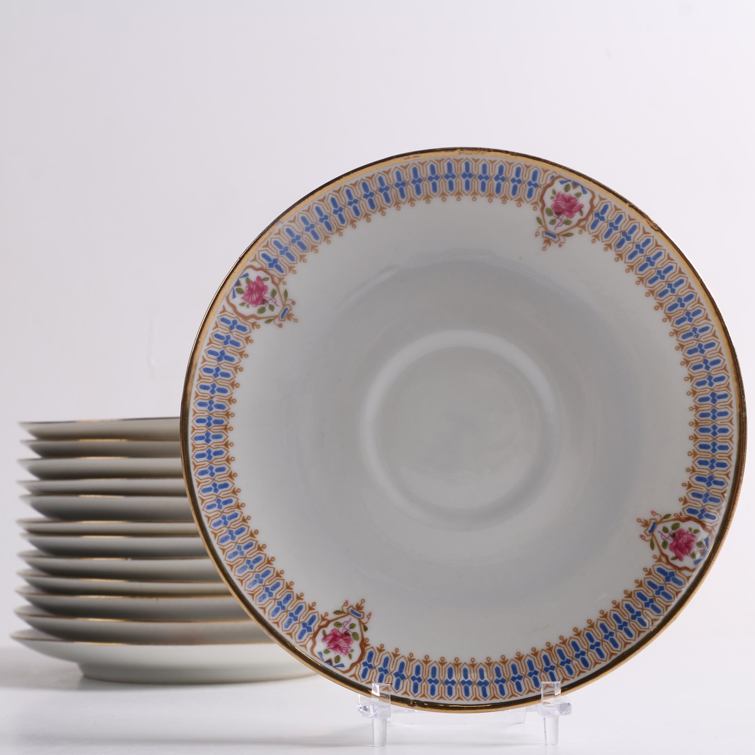 Early 20th Century C. Ahrenfeldt Limoges Porcelain Dinnerware