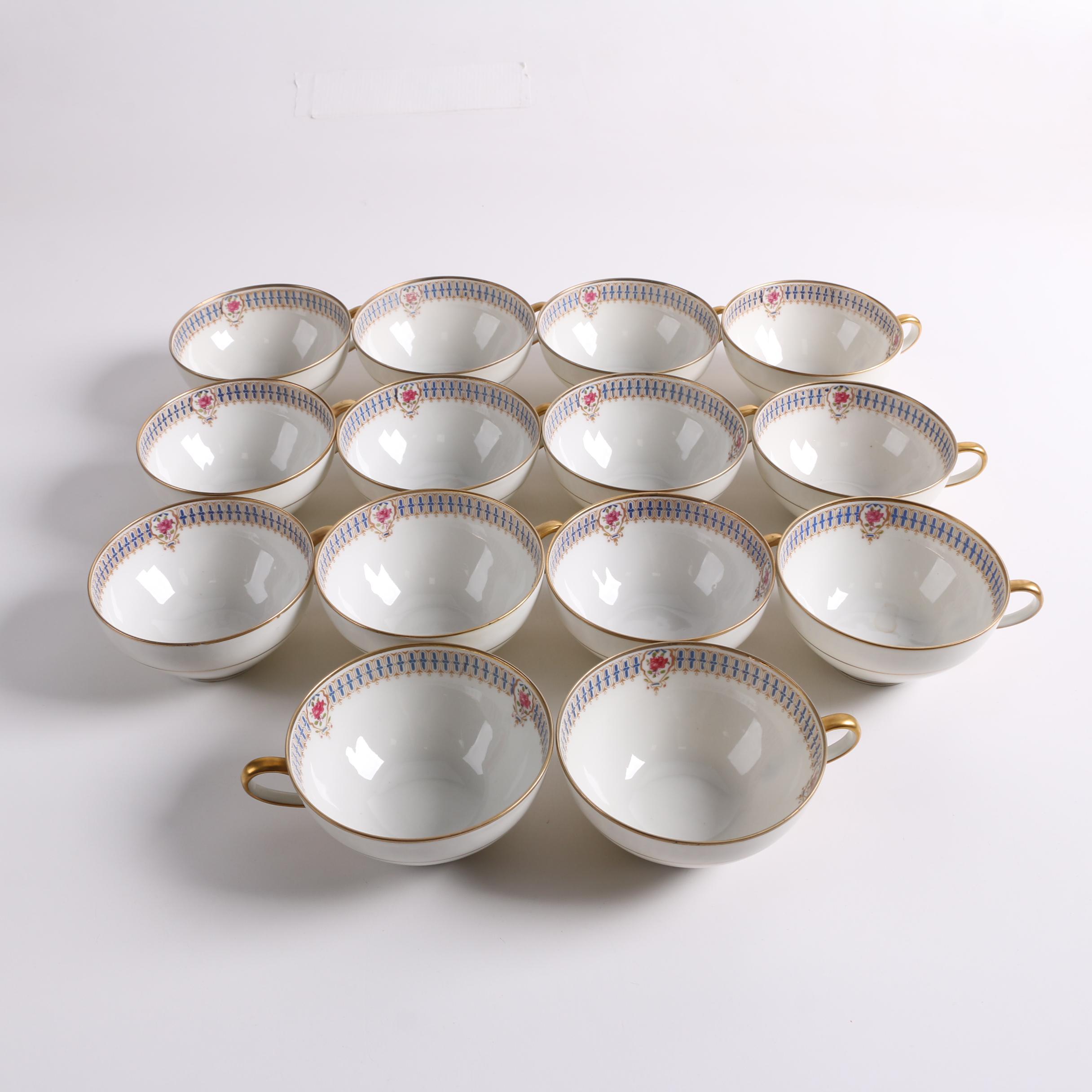 Early 20th Century C. Ahrenfeldt Limoges Porcelain Dinnerware