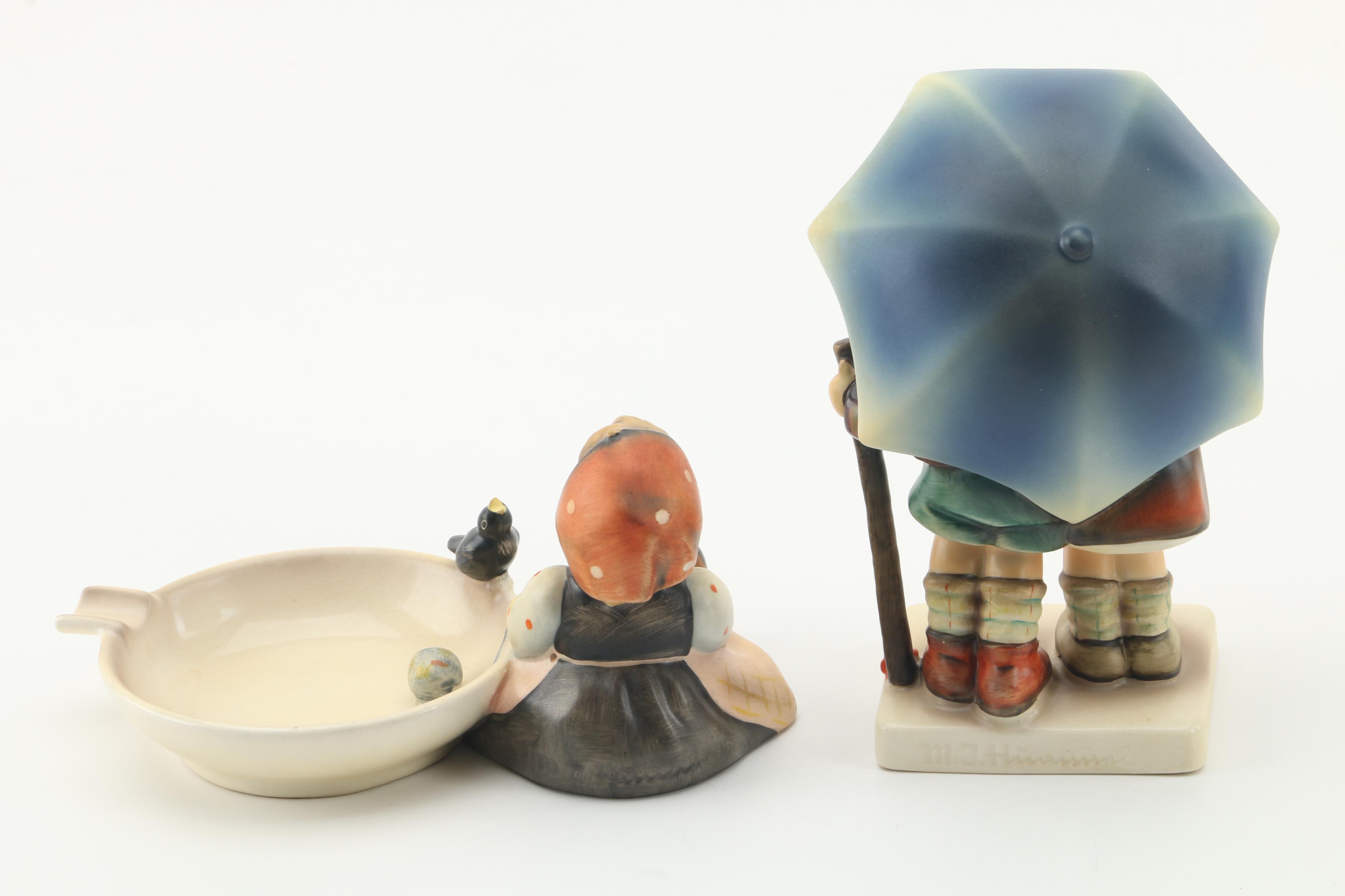 Vintage Goebel Hummel Figurines and Ash Receiver