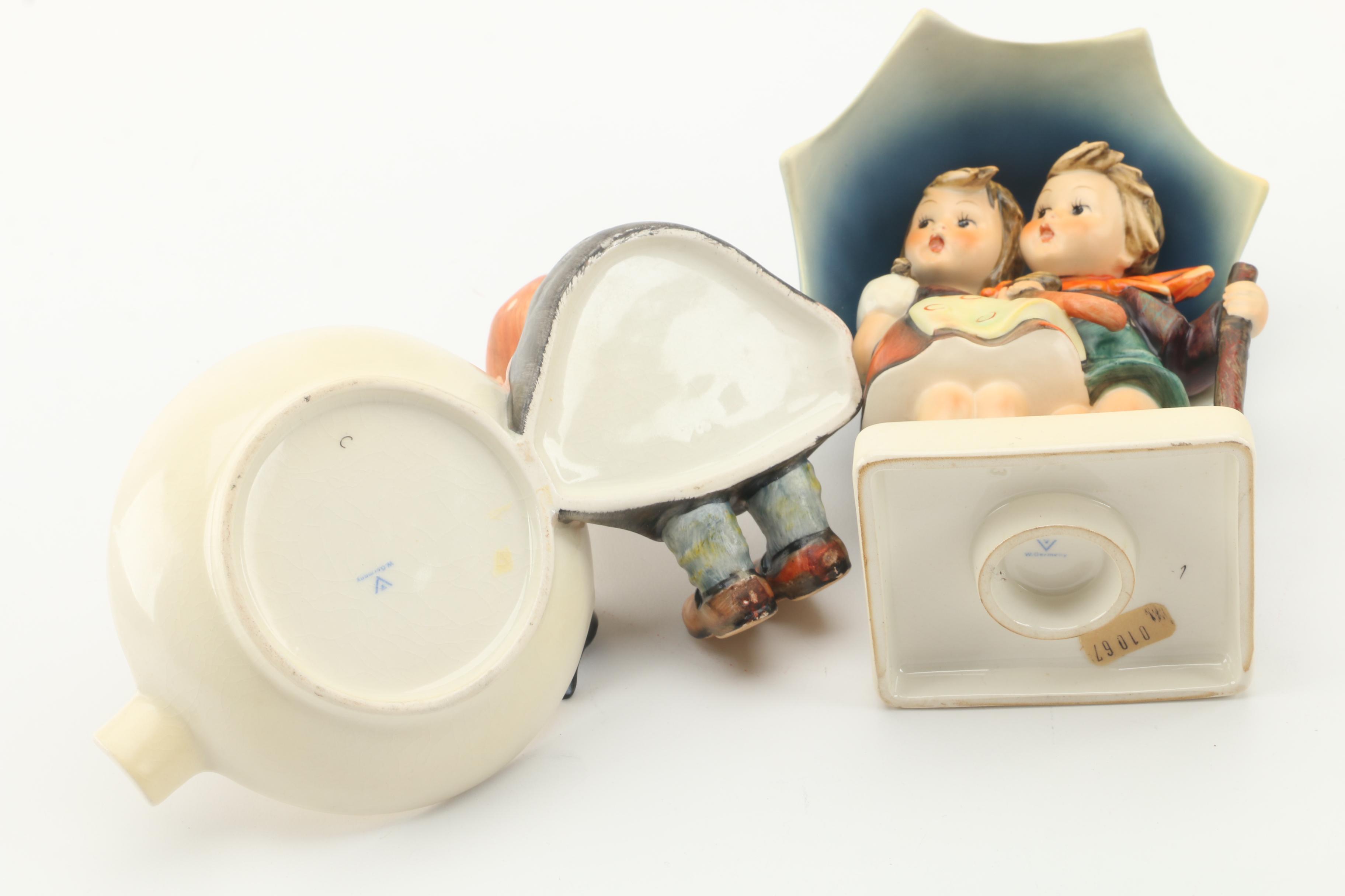 Vintage Goebel Hummel Figurines and Ash Receiver