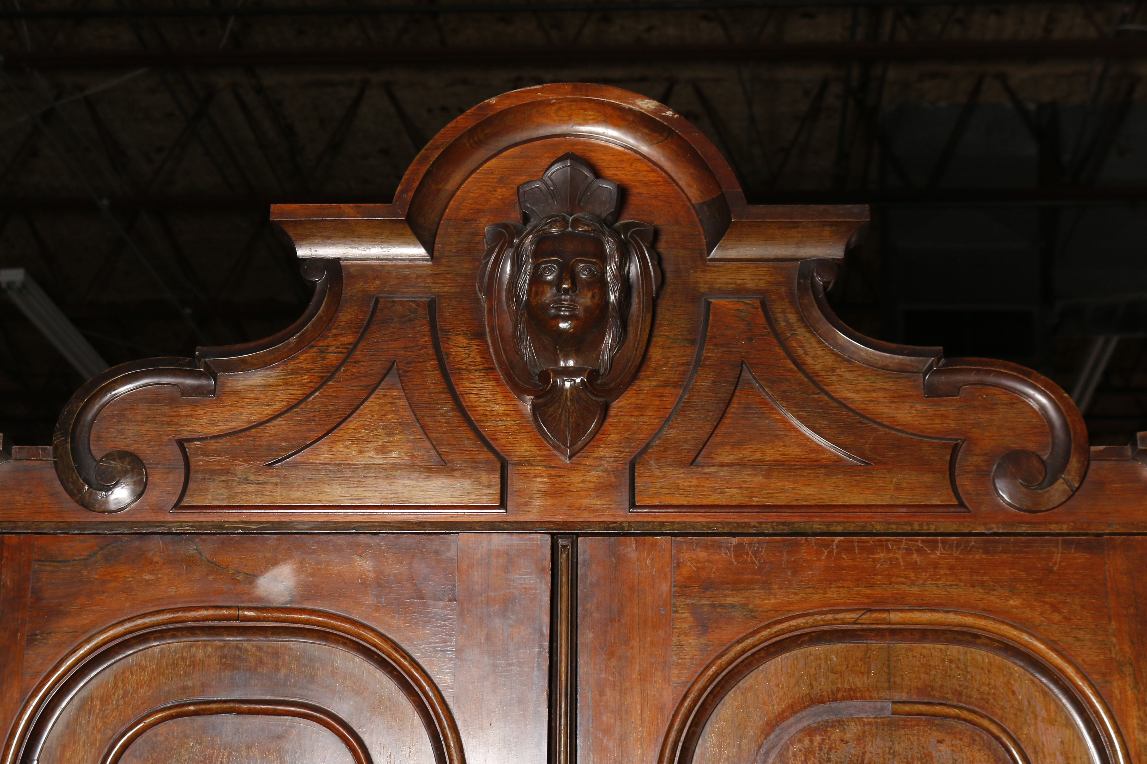 Antique Late Victorian Mahogany Wardrobe