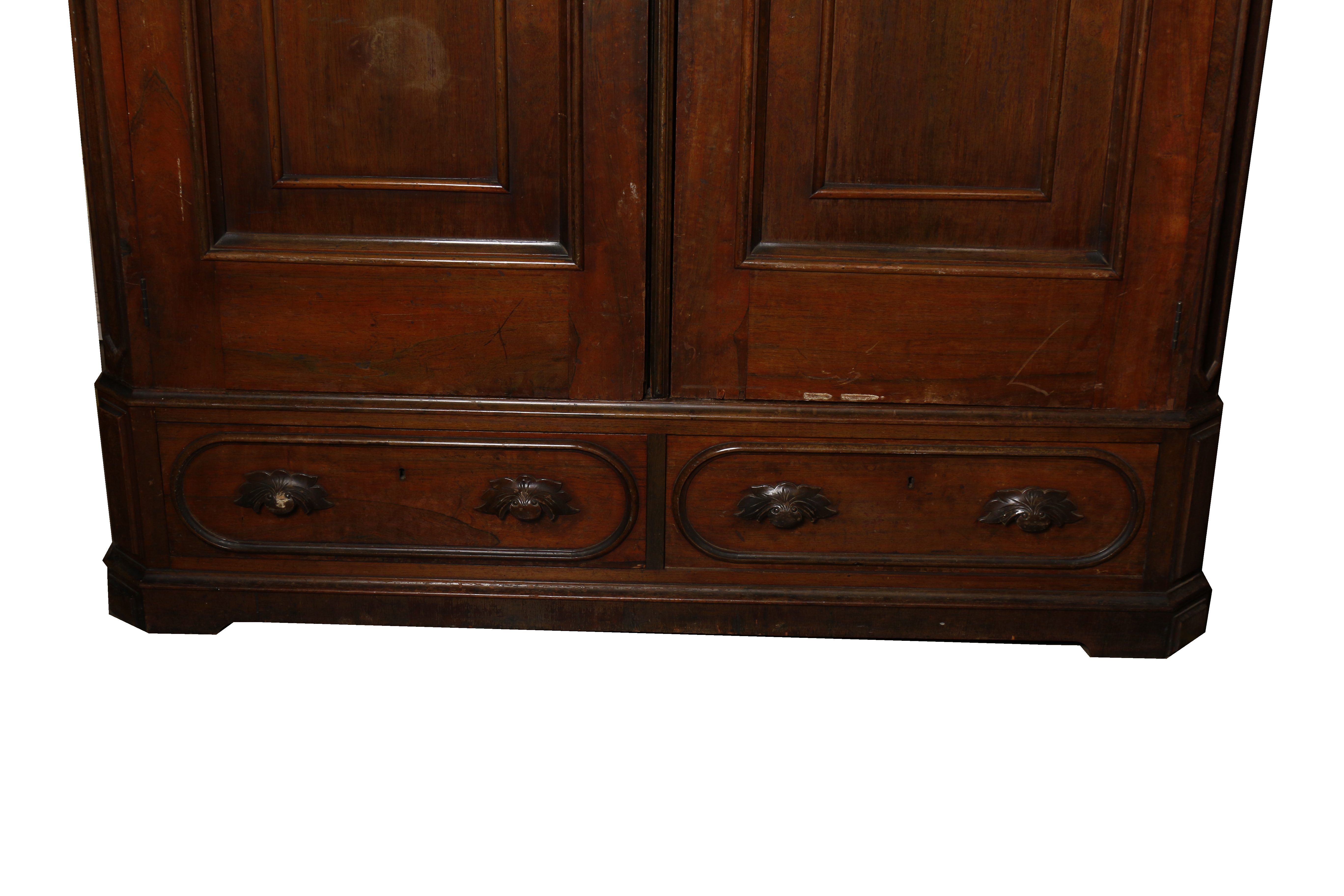Antique Late Victorian Mahogany Wardrobe