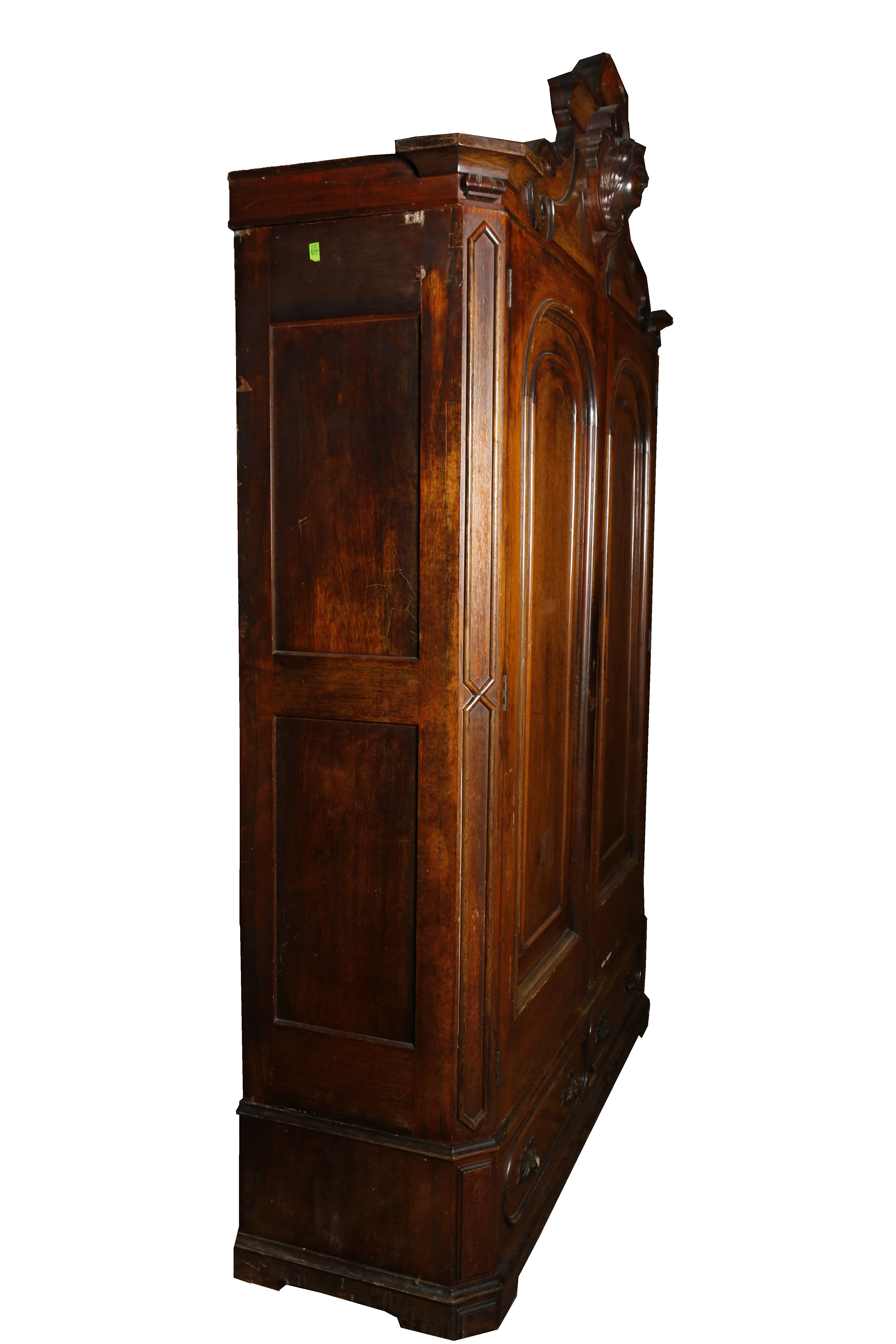 Antique Late Victorian Mahogany Wardrobe