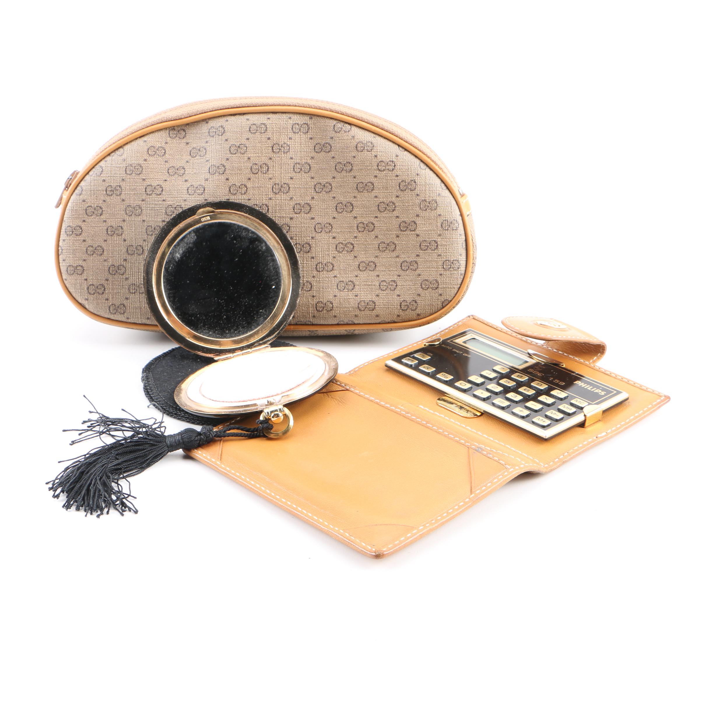 Vintage Gucci GG Supreme Canvas Pouch and Other Accessories