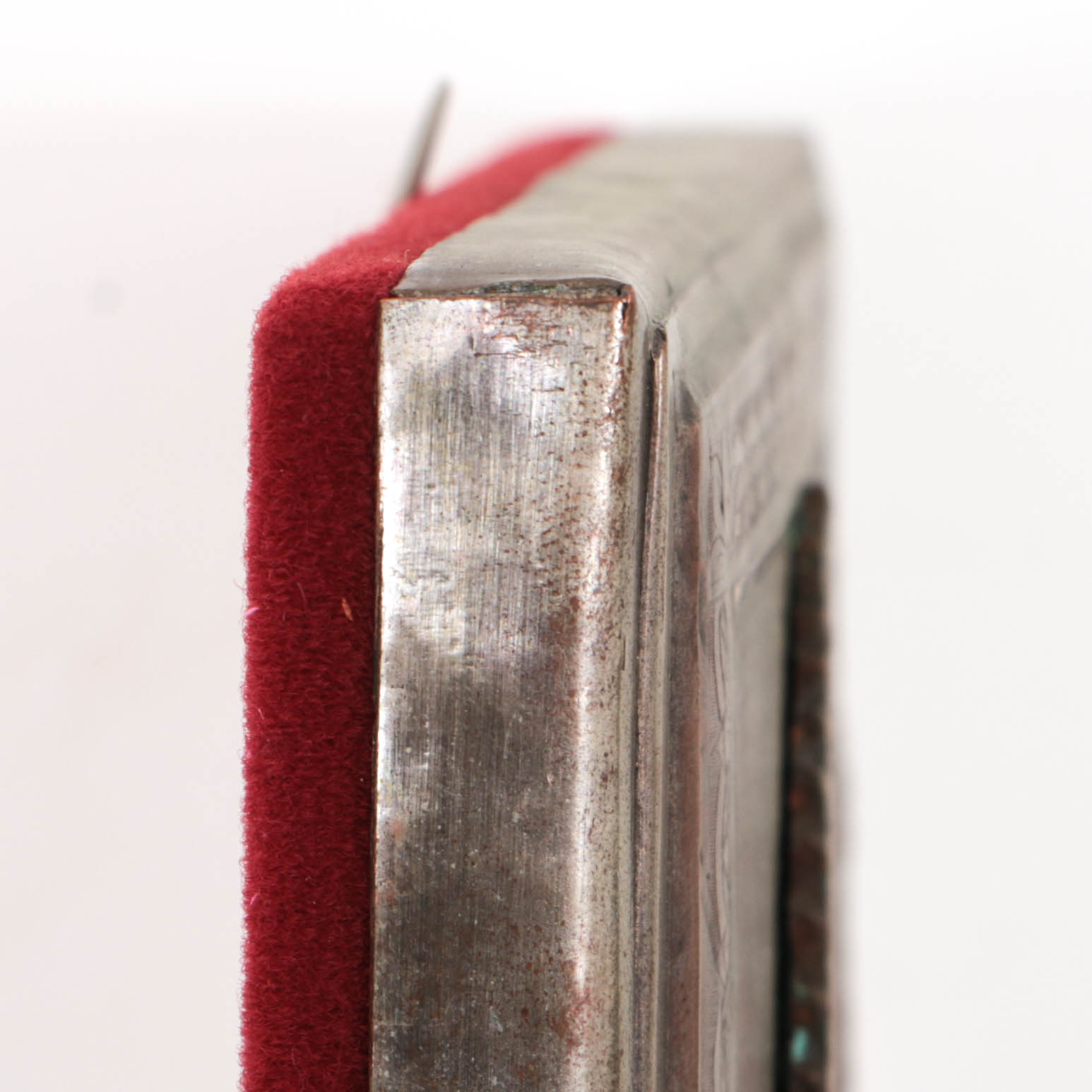 Antique Russian Icon of Christ Pantocrator with Copper Oklad