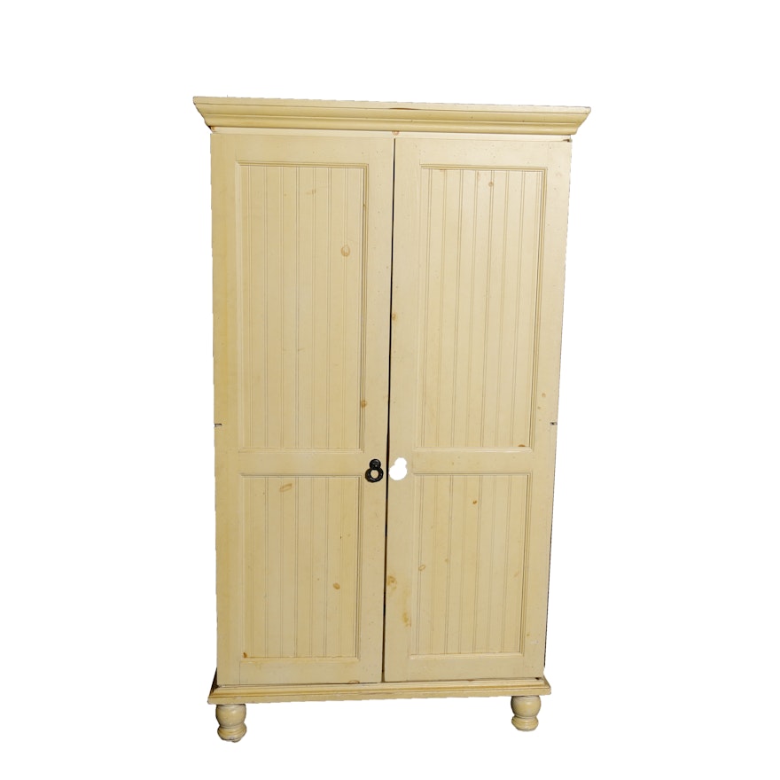 Pale Yellow Entertainment Armoire