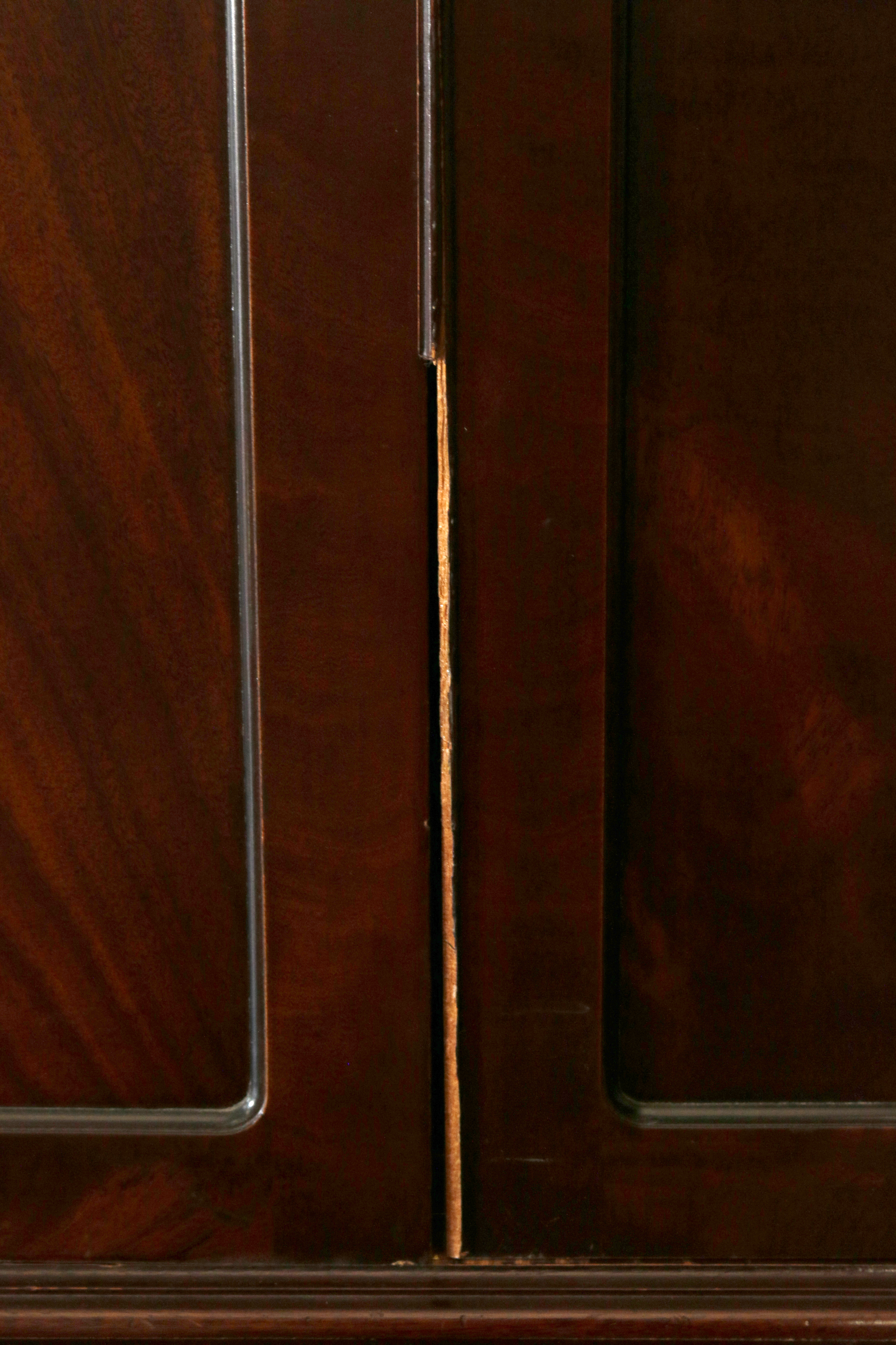 Two Piece Cabinet on Chest of Drawers