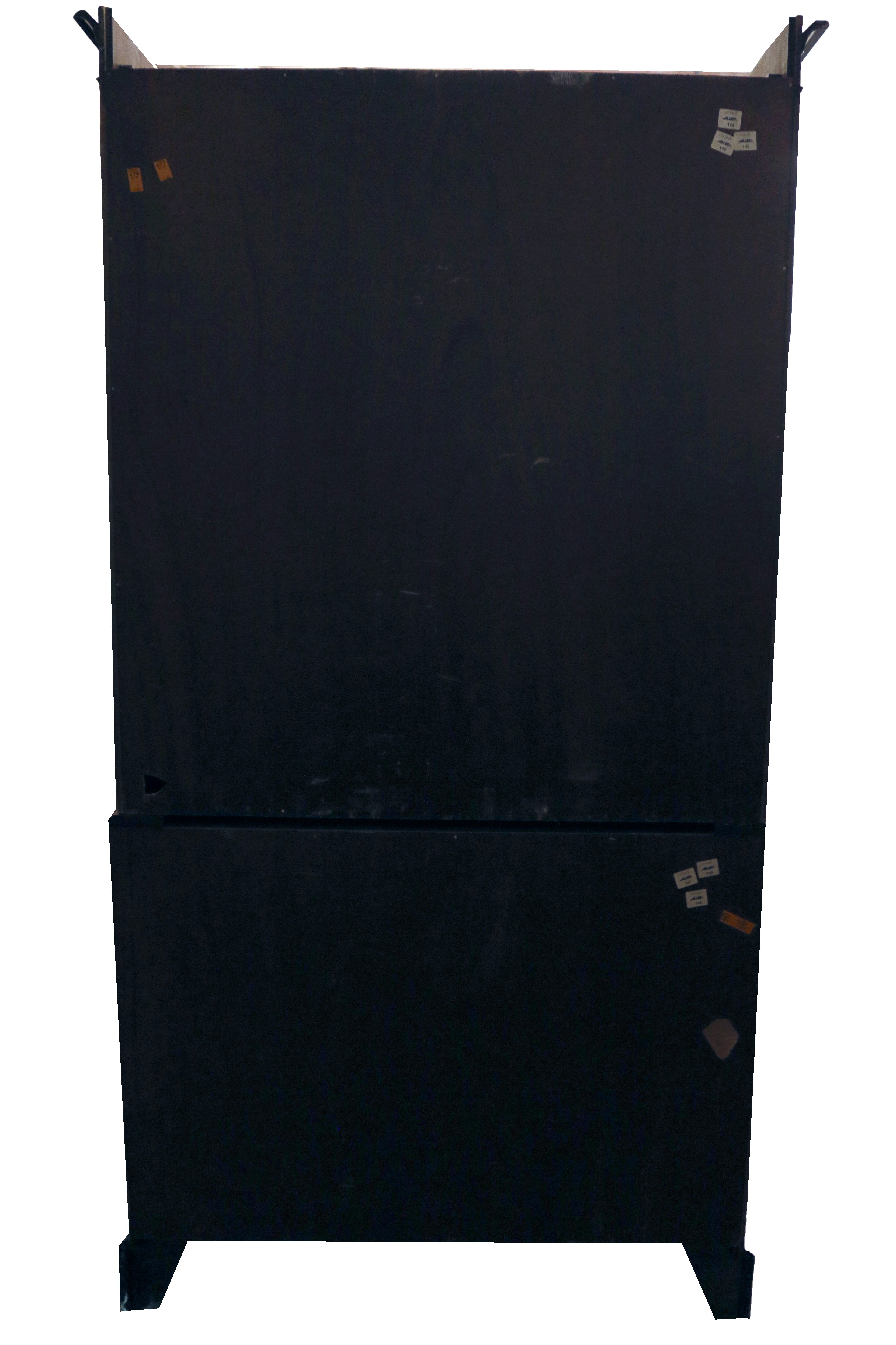 Two Piece Cabinet on Chest of Drawers