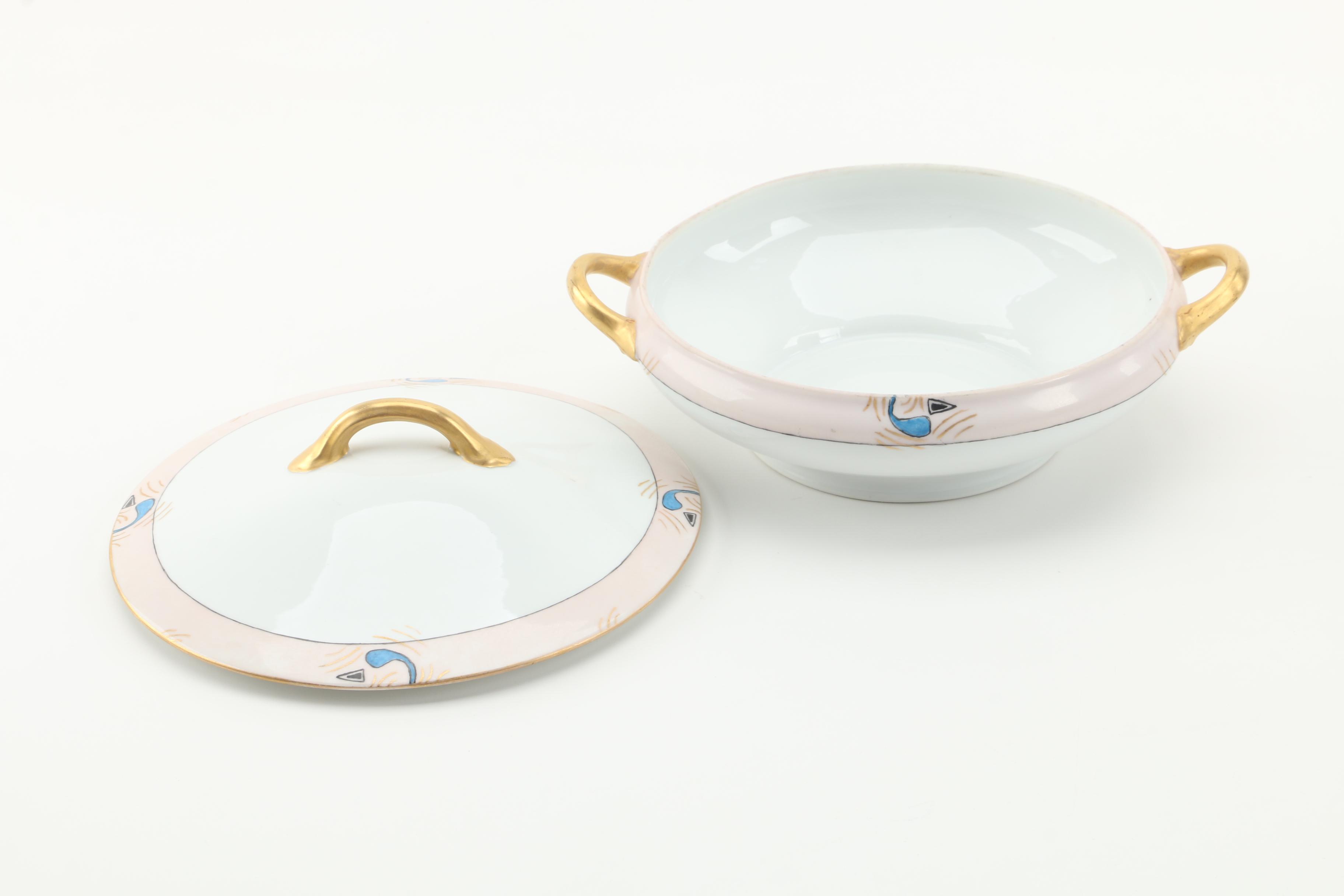 Vintage Hobbyist Painted Porcelain Tableware