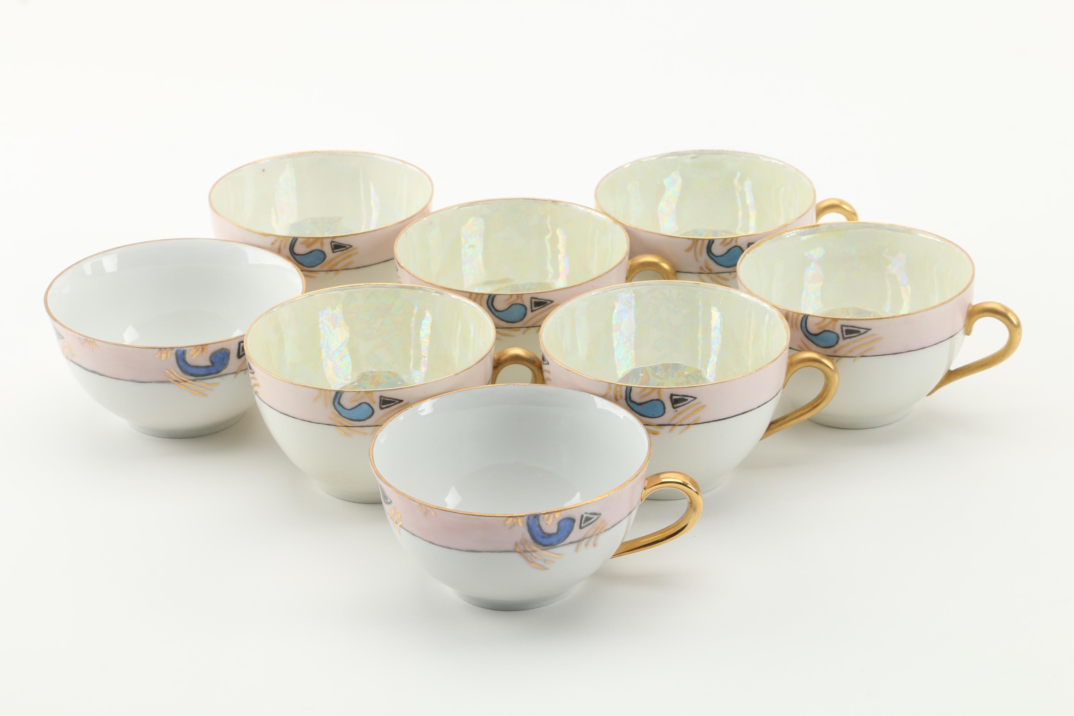 Vintage Hobbyist Painted Porcelain Tableware